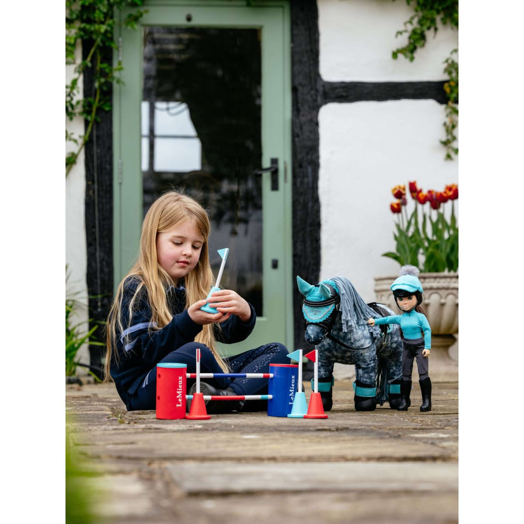 LeMieux Toy Pony Course Builder Set Rouge/Bleu