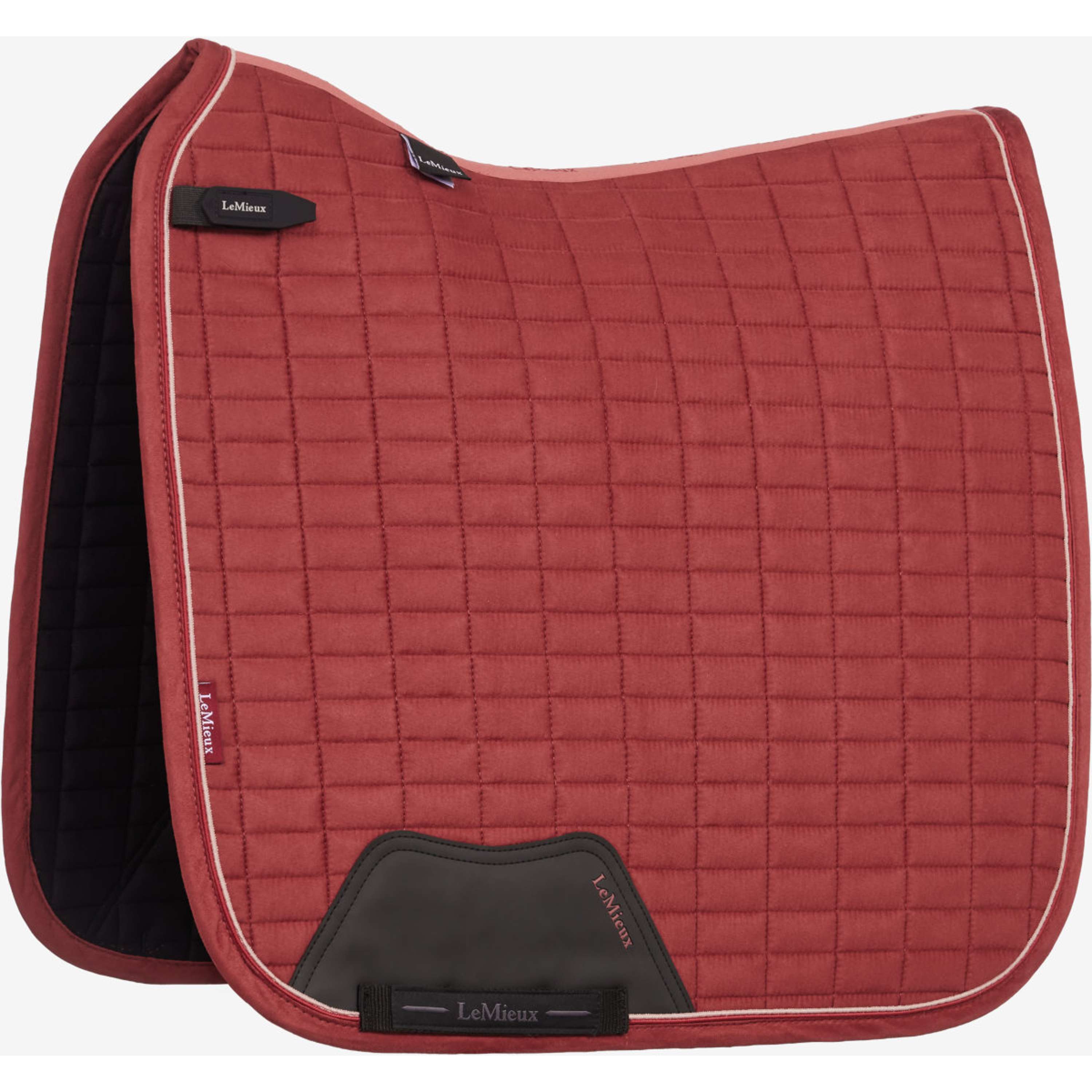 LeMieux Tapis de Selle Suede Square Dressage Russet