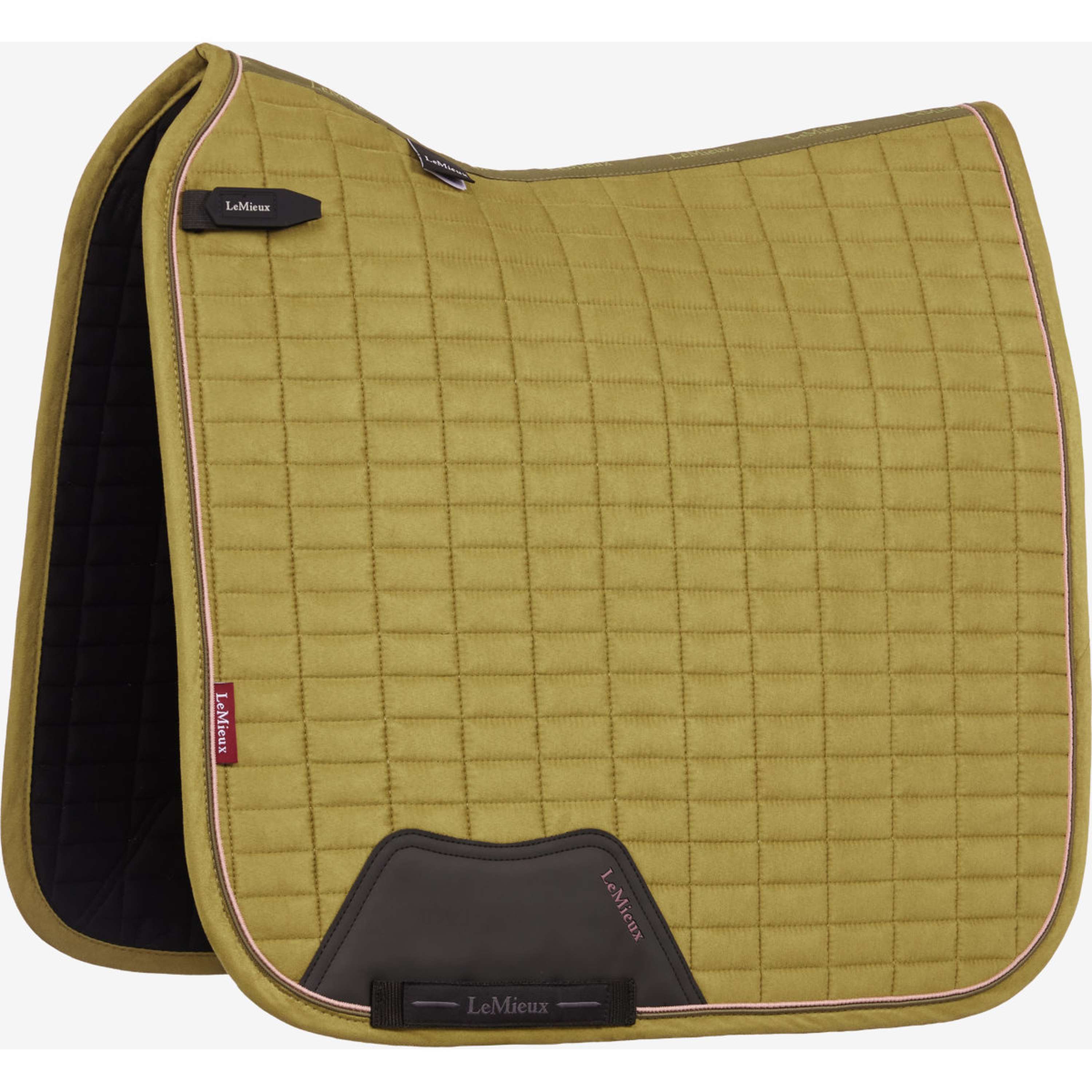 LeMieux Tapis de Selle Suede Square Dressage Gooseberry