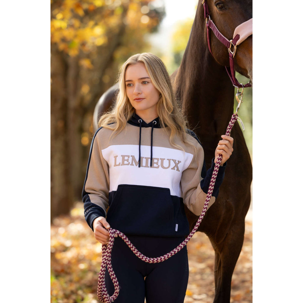 LeMieux Pull col Hoodie Kadie Colour Block Marine