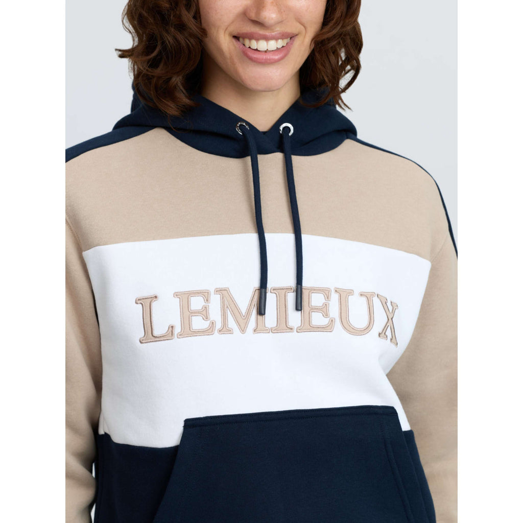 LeMieux Pull col Hoodie Kadie Colour Block Marine