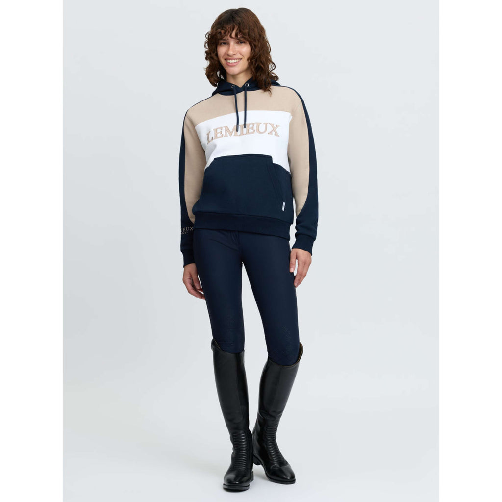 LeMieux Pull col Hoodie Kadie Colour Block Marine