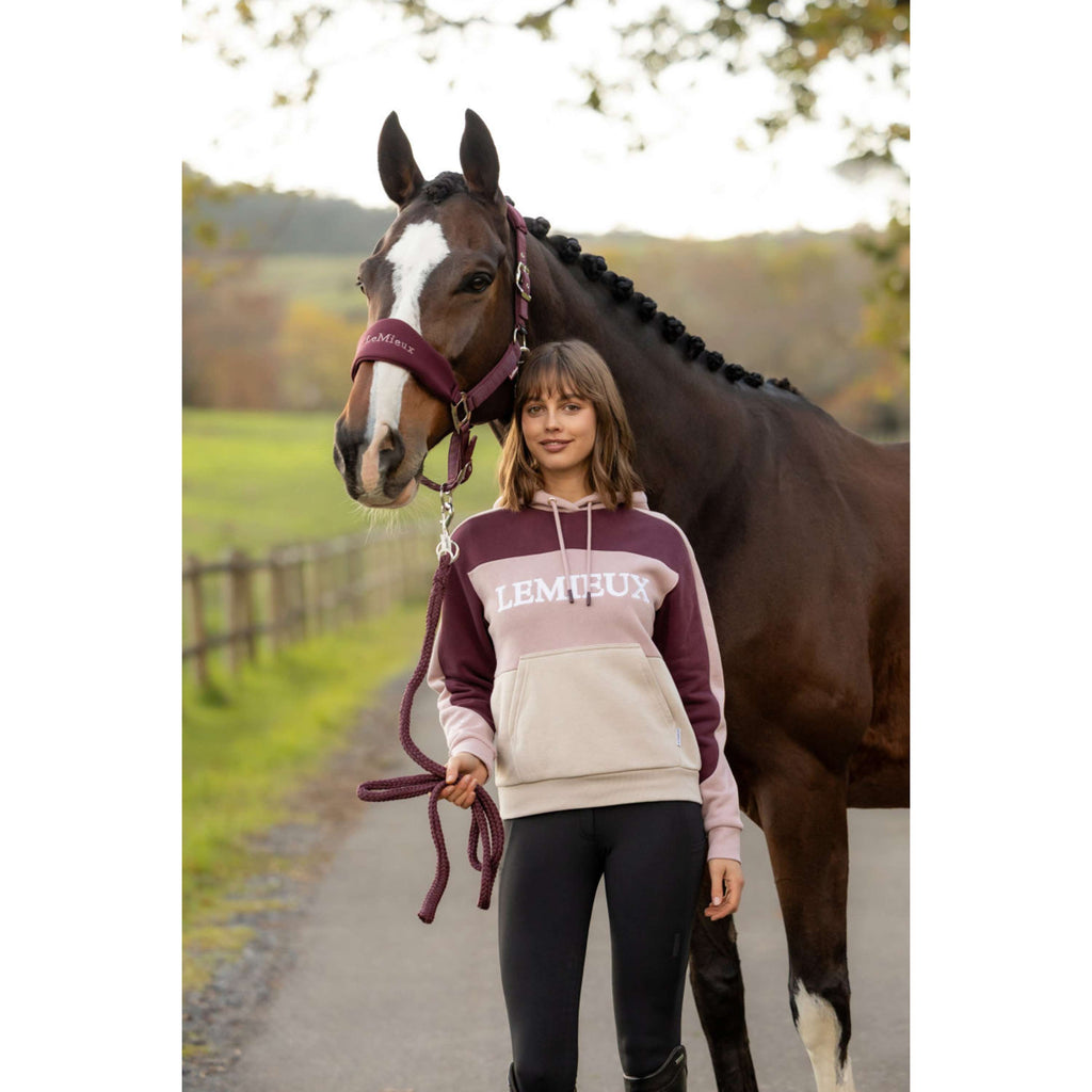 LeMieux Pull col Hoodie Kadie Colour Block Wild Rose