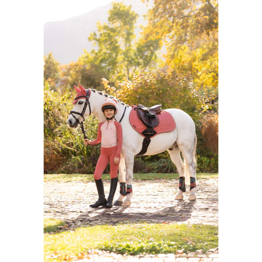 LeMieux Tapis de Selle Suede Square de Saut Spiced Earth
