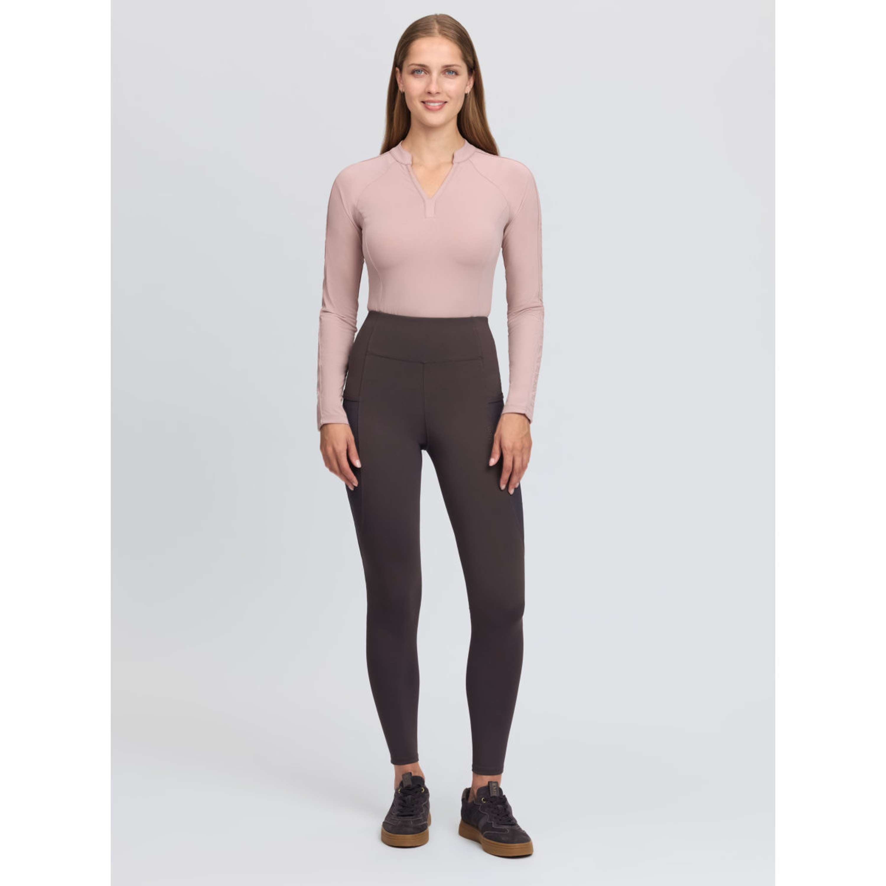 LeMieux Legging d'Équitation Naomi Full Grip Cocoa
