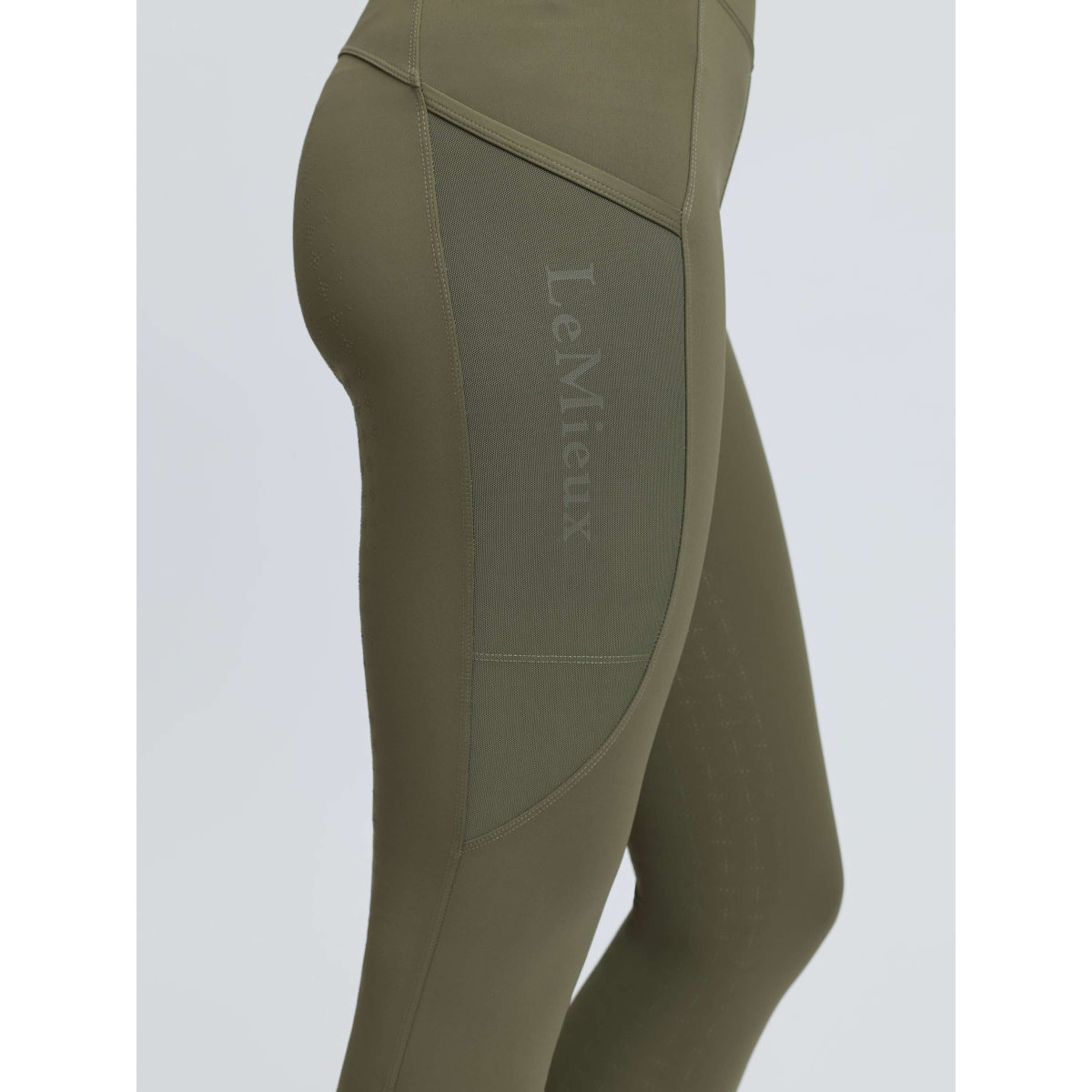 LeMieux Legging d'Équitation Naomi Full Grip Willow Green