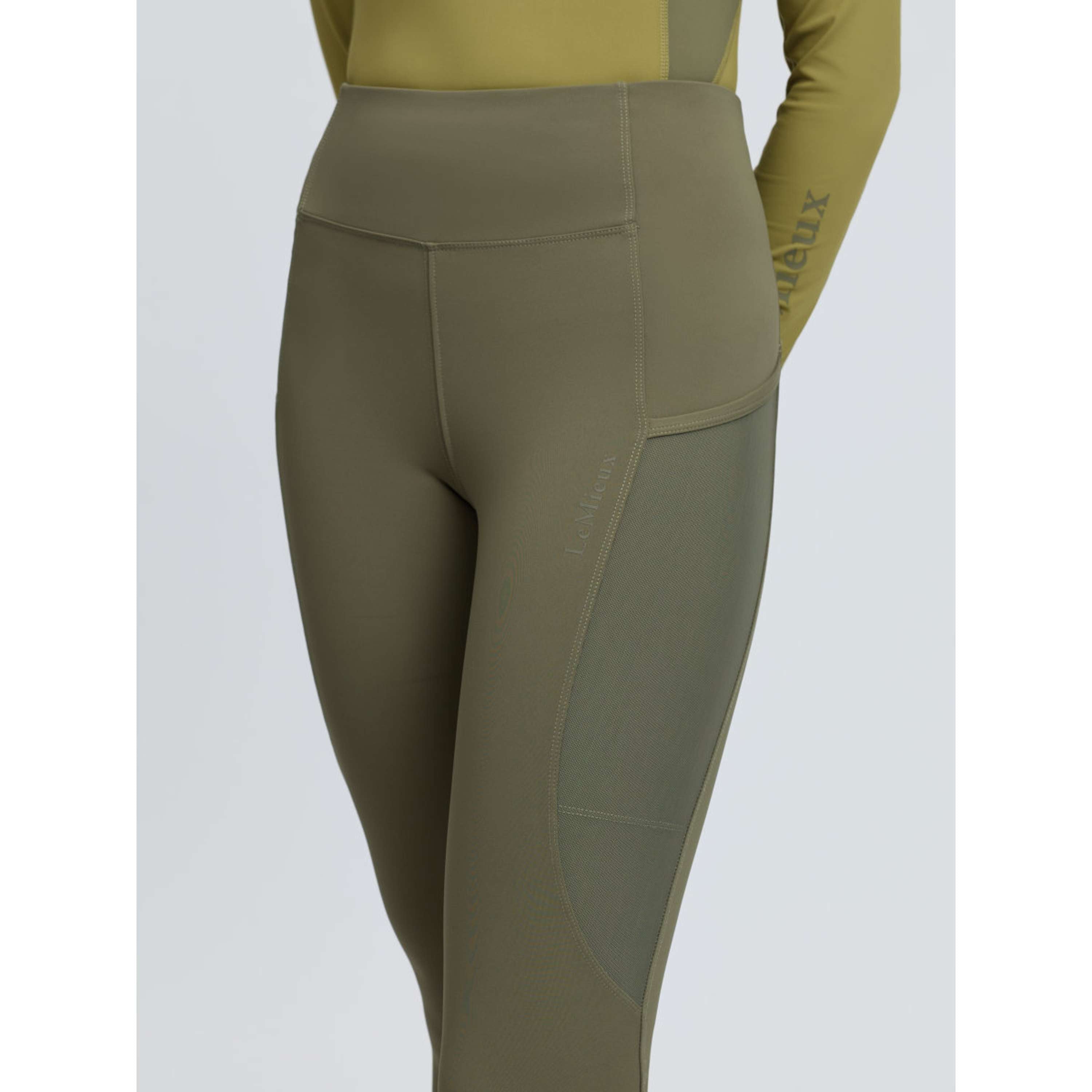 LeMieux Legging d'Équitation Naomi Full Grip Willow Green