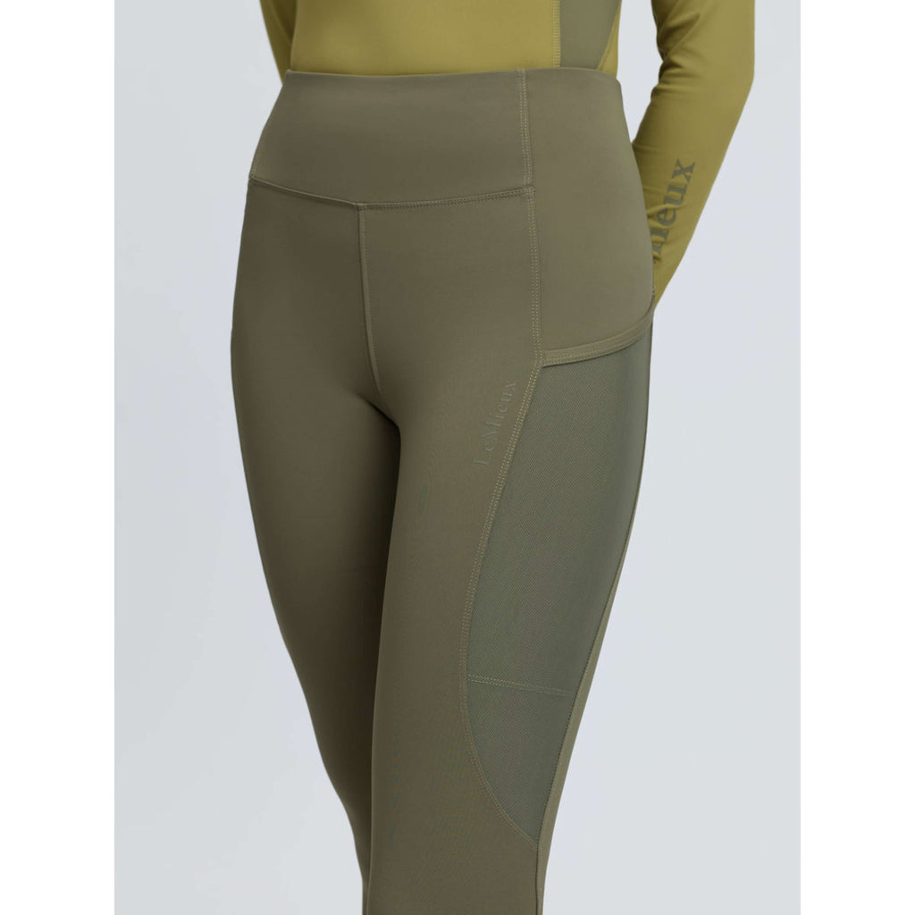 LeMieux Legging d'Équitation Naomi Full Grip Willow Green