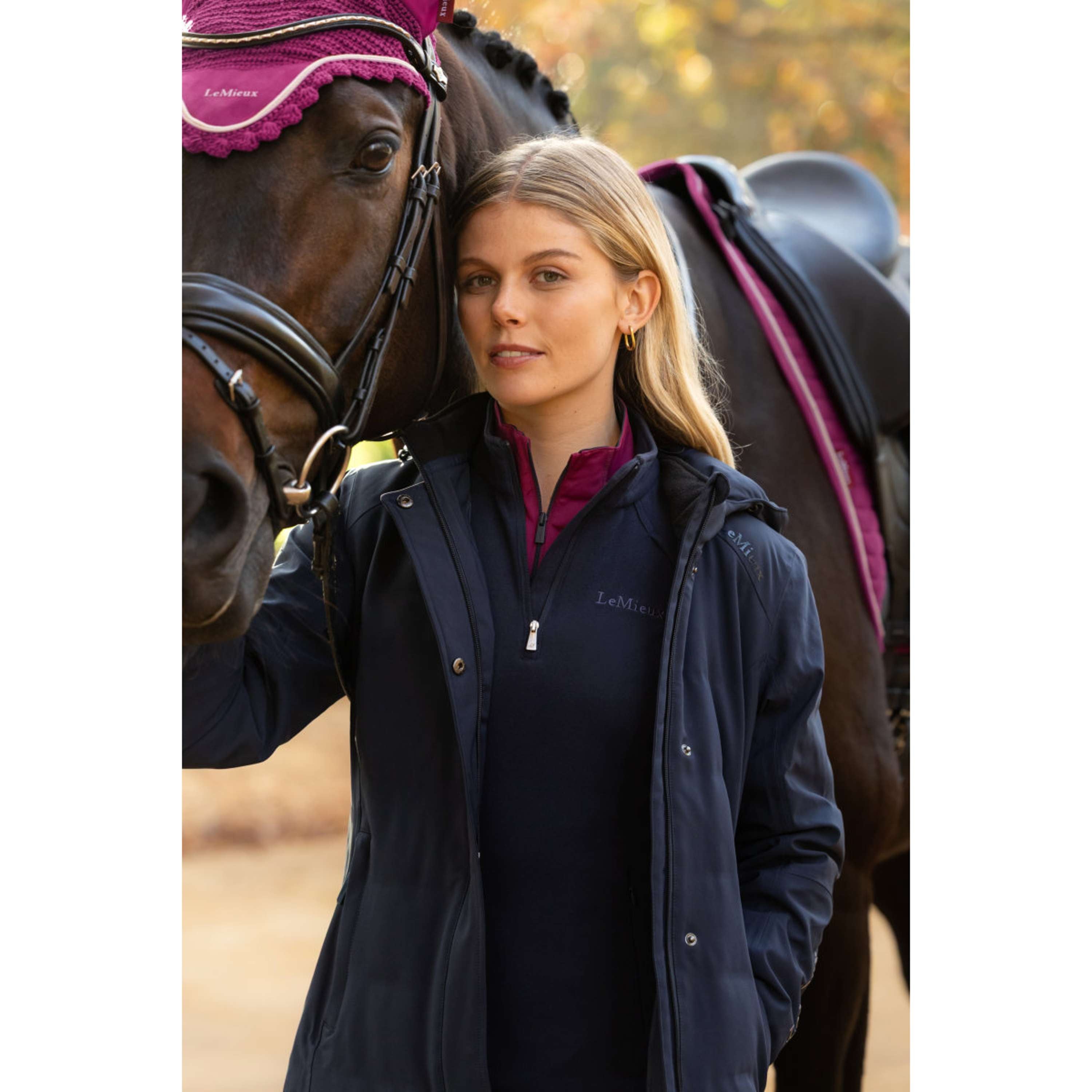 LeMieux Veste Longue Erin Waterproof Padded Marine