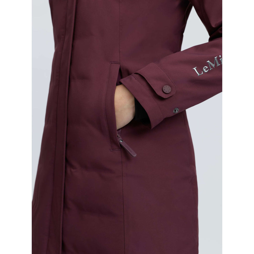 LeMieux Veste Longue Erin Waterproof Padded Bramble