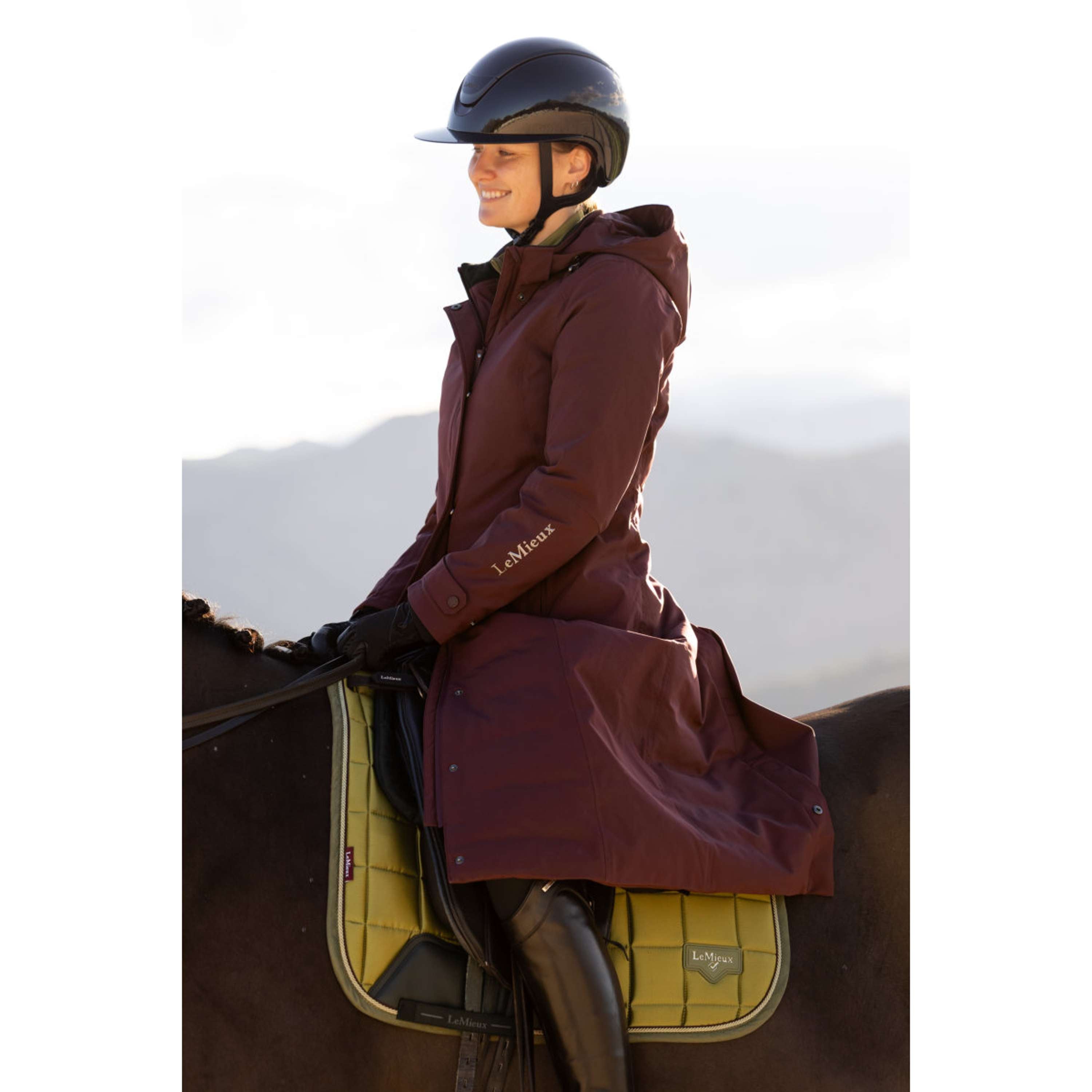 LeMieux Veste Longue Erin Waterproof Padded Bramble