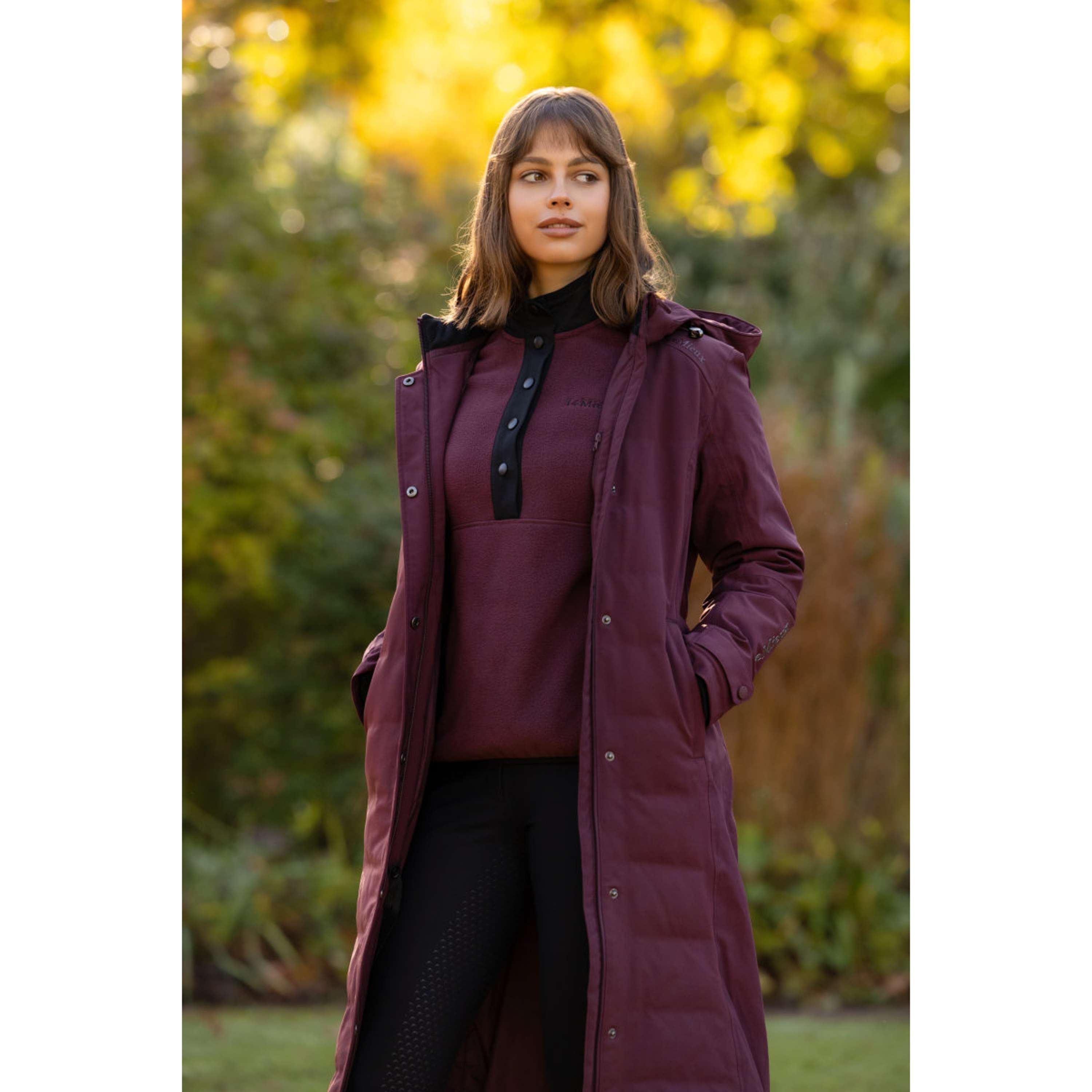 LeMieux Veste Longue Erin Waterproof Padded Bramble