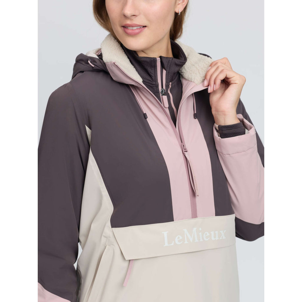 LeMieux Veste Phoebe Half Zip Waterproof Anorak Wild Rose