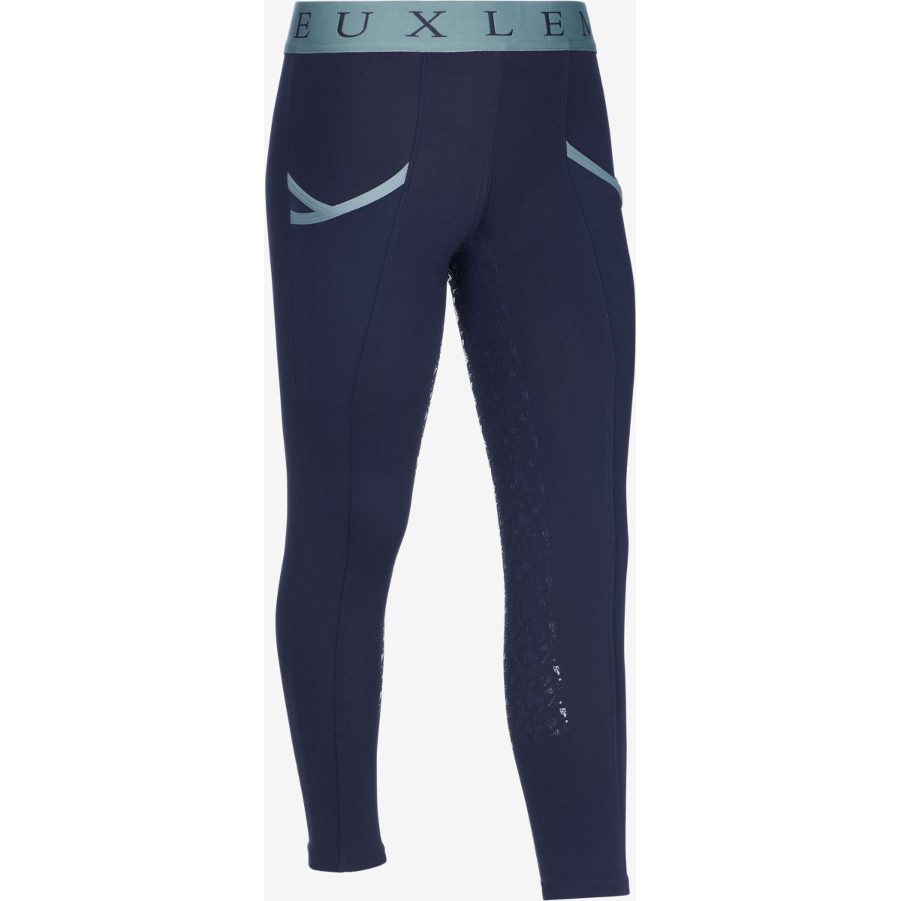 LeMieux Legging d'Équitation Kids Full Grip Navy/Aloe