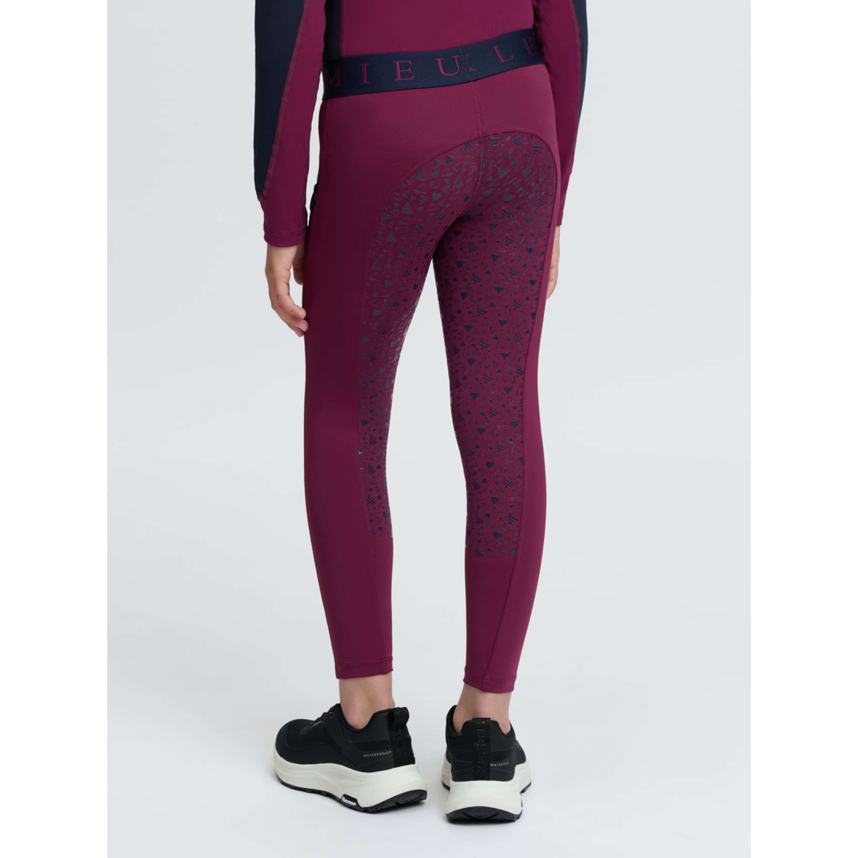LeMieux Legging d'Équitation Kids Full Grip Blackberry