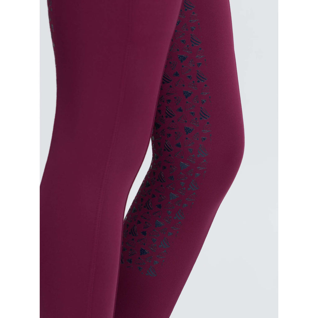 LeMieux Legging d'Équitation Kids Full Grip Blackberry