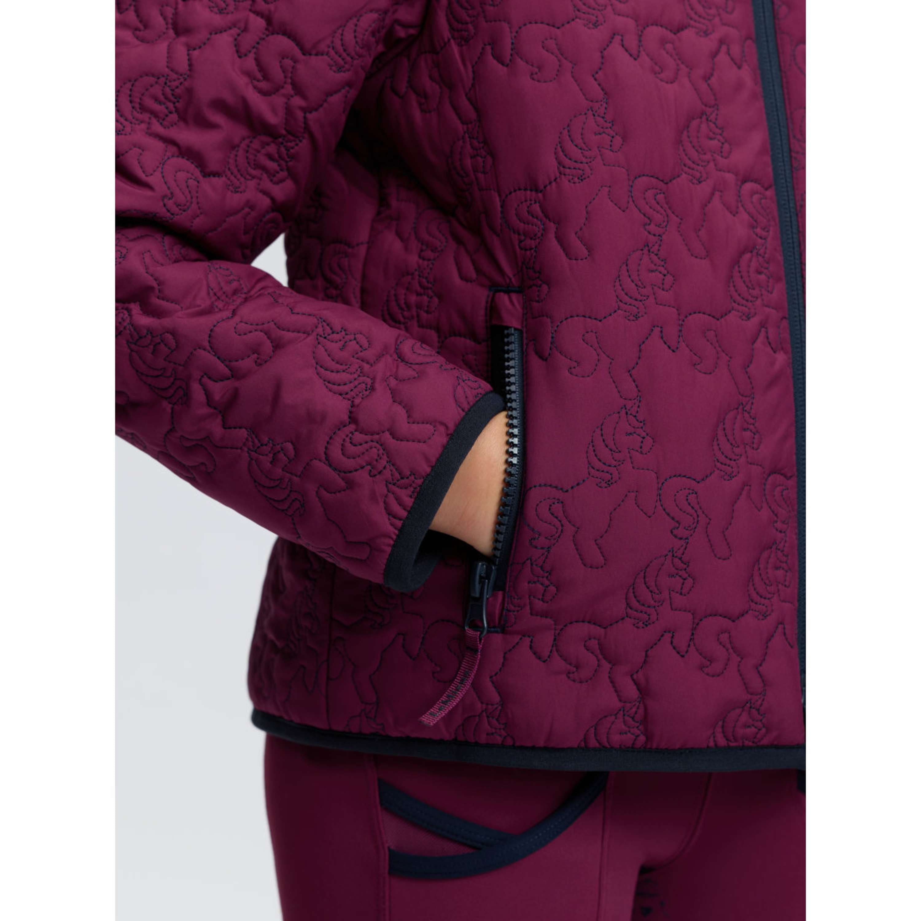 LeMieux Veste Lola Quilted Kids Blackberry