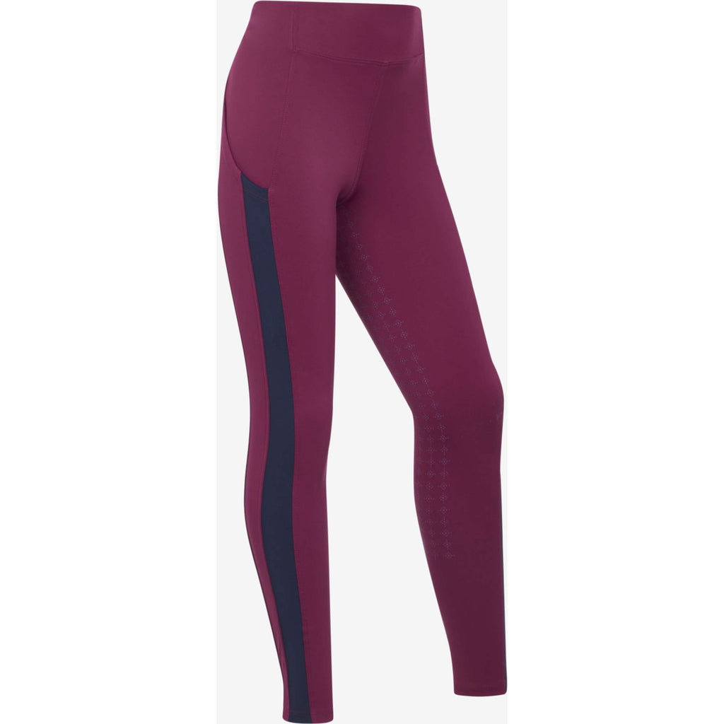 LeMieux Legging d'Équitation Orla Kids Full Grip Blackberry