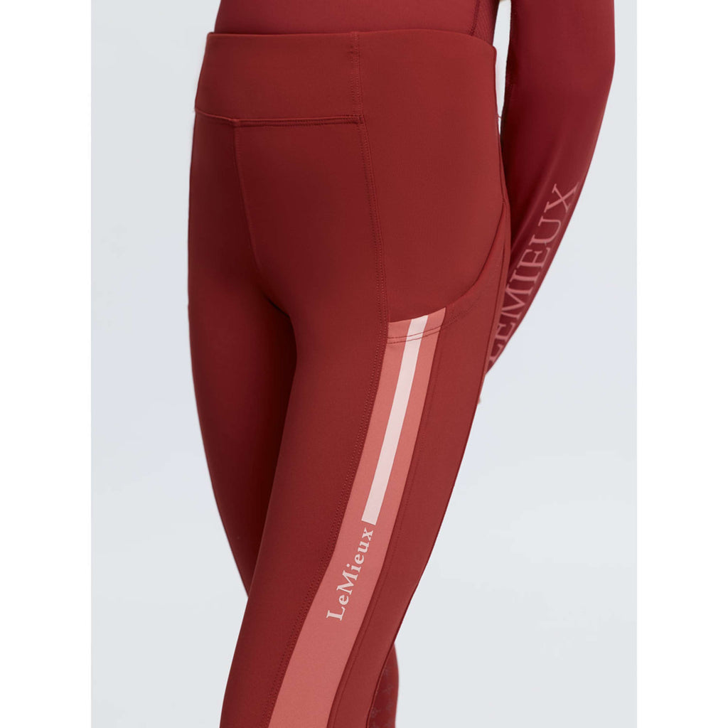 LeMieux Legging d'Équitation Orla Kids Full Grip Russet