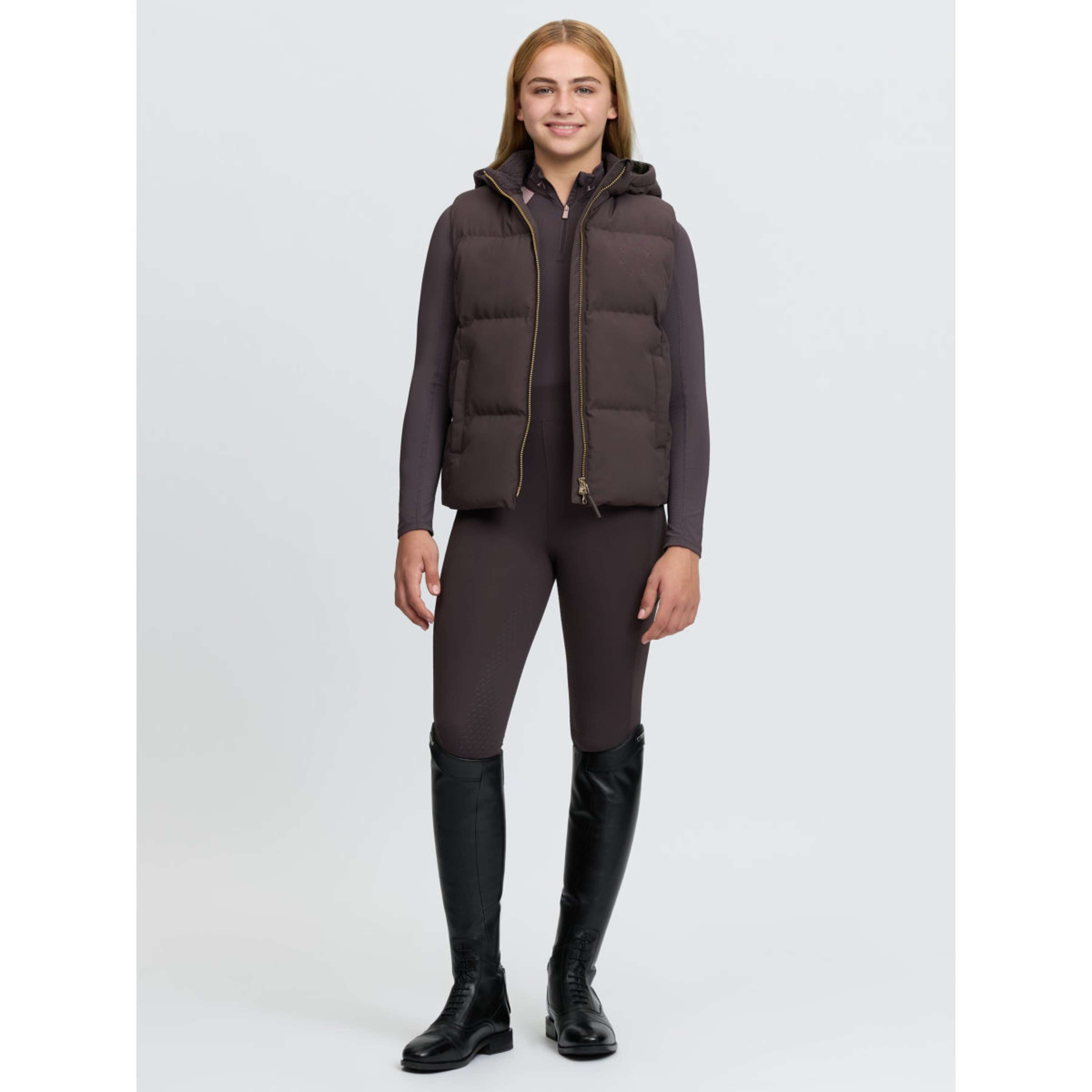 LeMieux Bodychauffant Joey Hooded Kids Cocoa