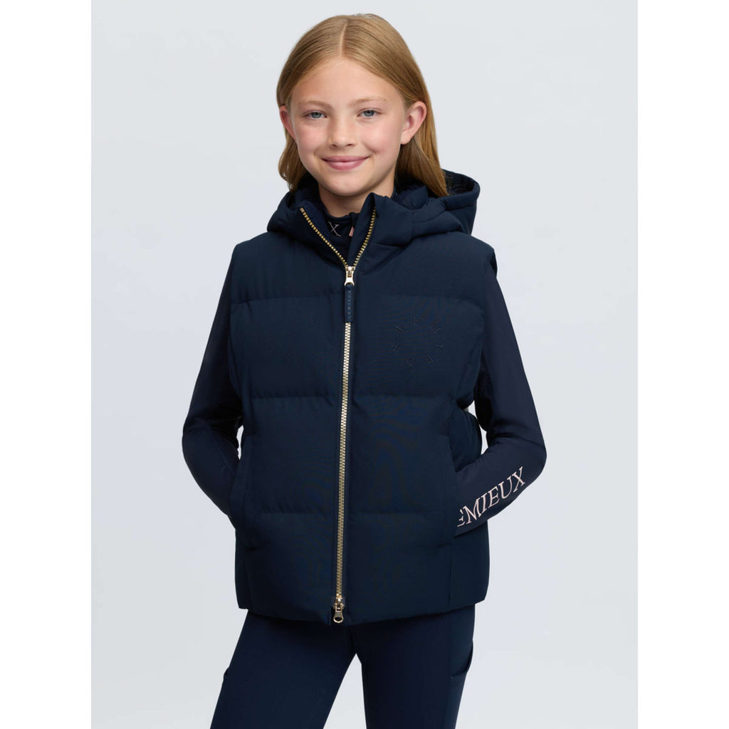 LeMieux Bodychauffant Joey Hooded Kids Marine