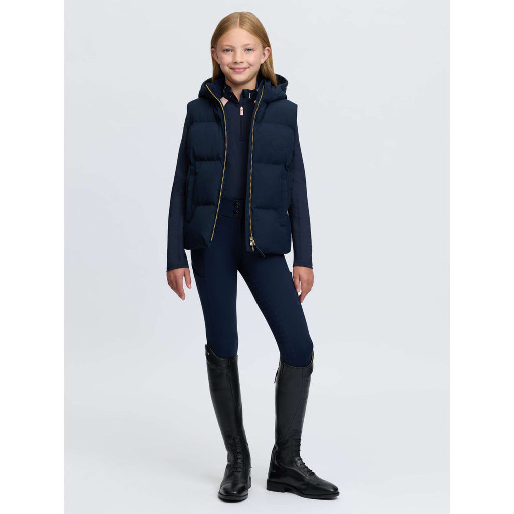LeMieux Bodychauffant Joey Hooded Kids Marine