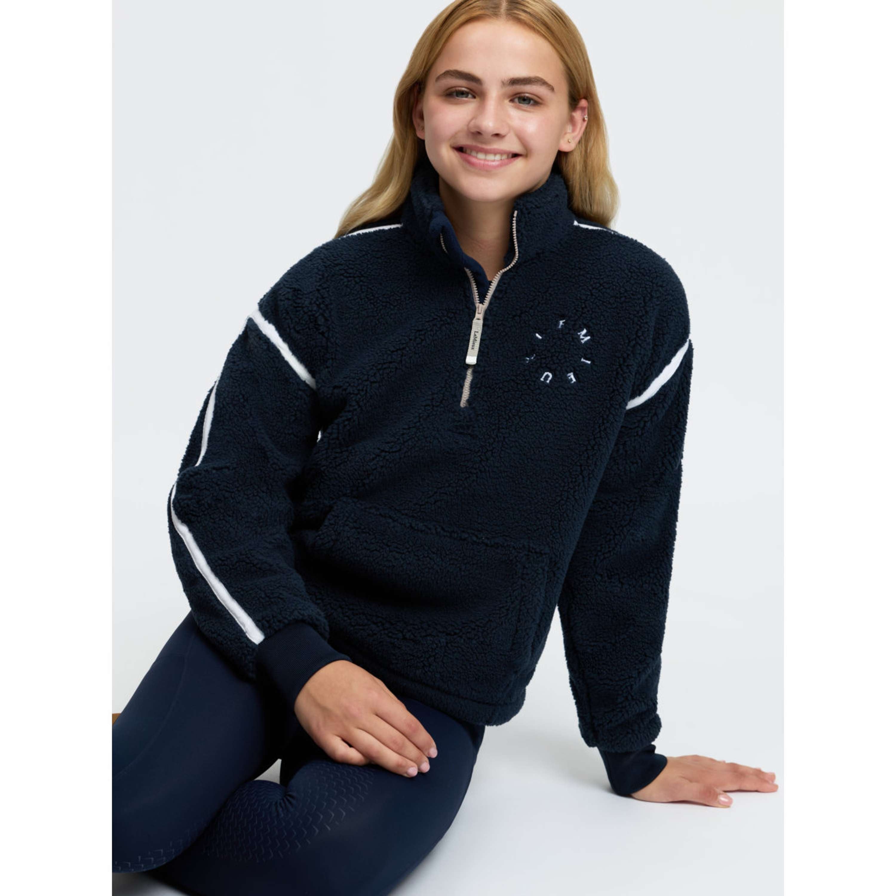 LeMieux Pull Jody Teddy Fleece Kids Marine