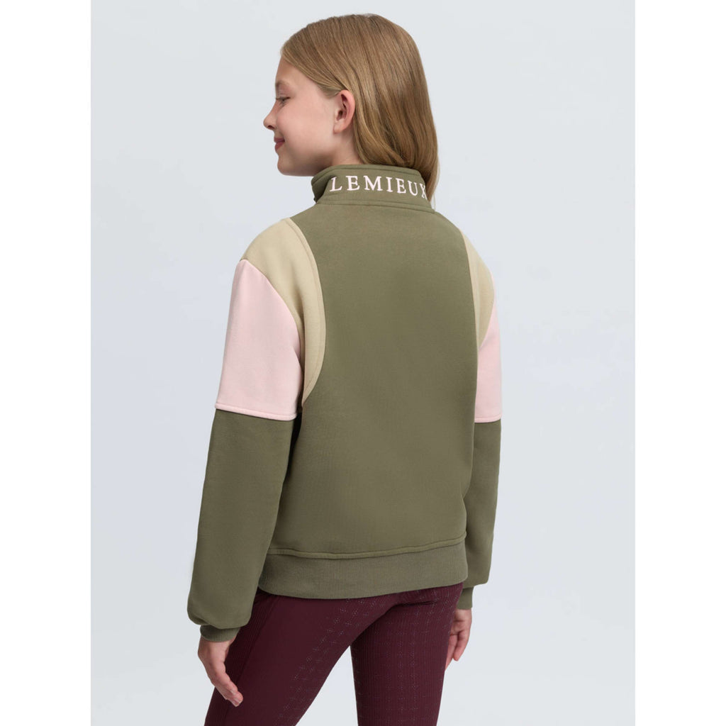 LeMieux Pull Viola Quarter Zip Kids Willow Green