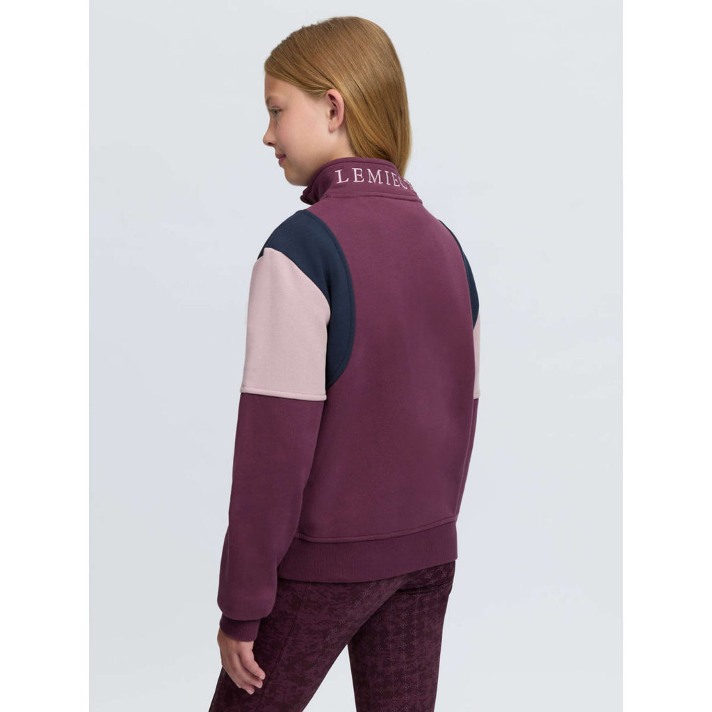 LeMieux Pull Viola Quarter Zip Kids Bramble