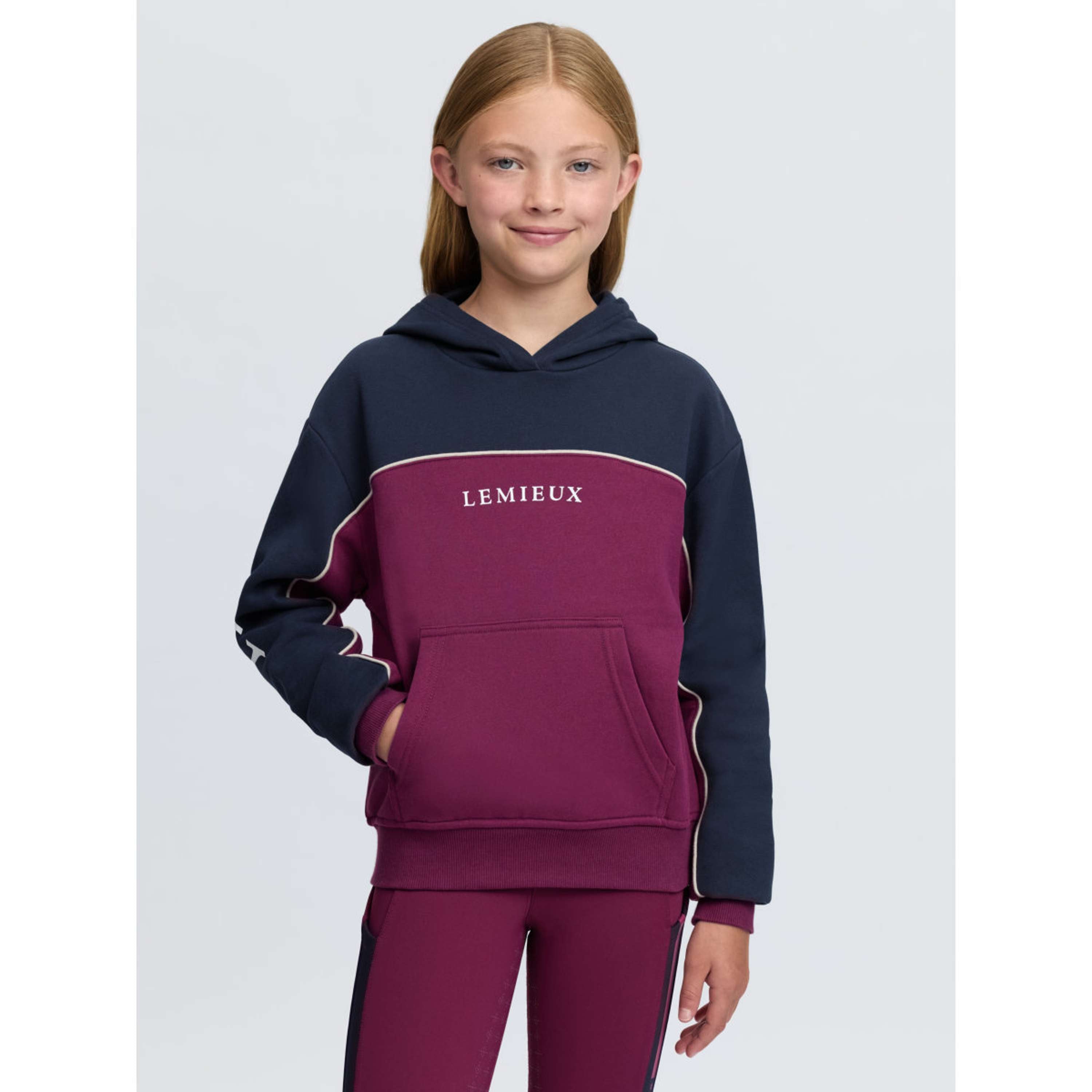 LeMieux Pull col Hoodie Sadie Kids Blackberry