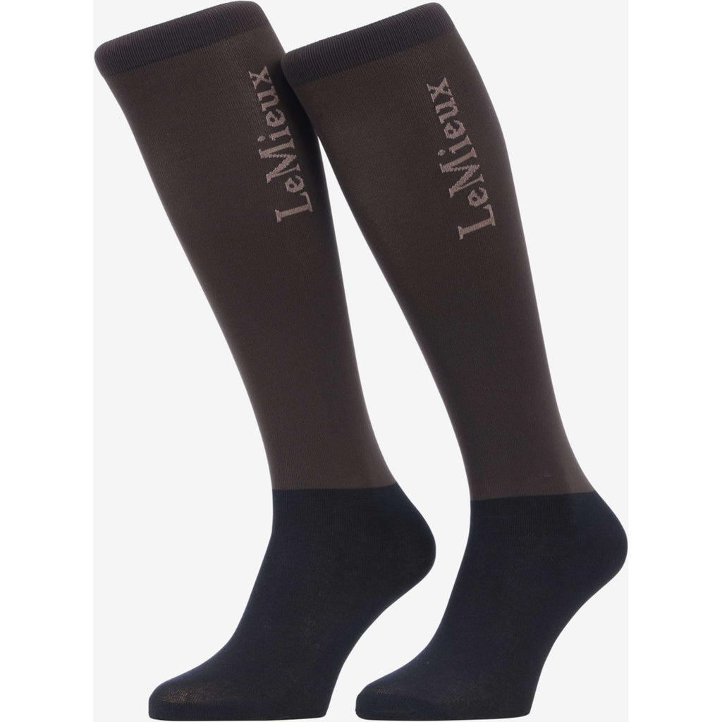 LeMieux Chaussettes d'Équitation Competition 2-pack Cocoa