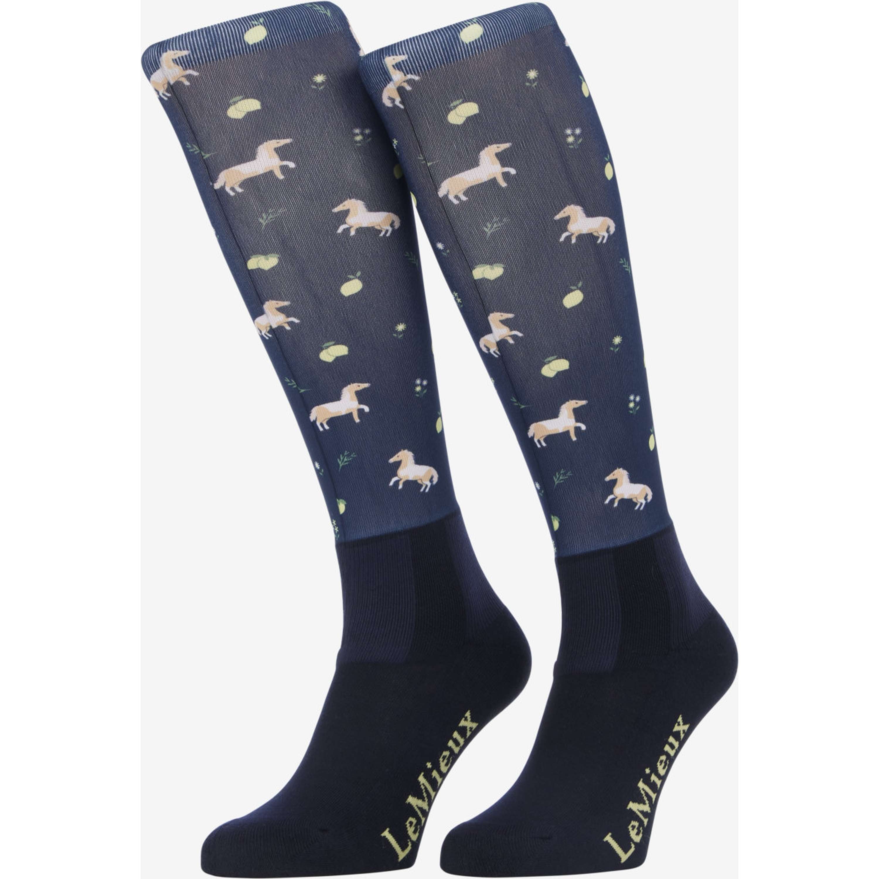LeMieux Chaussettes d'Équitation Footsie Marine