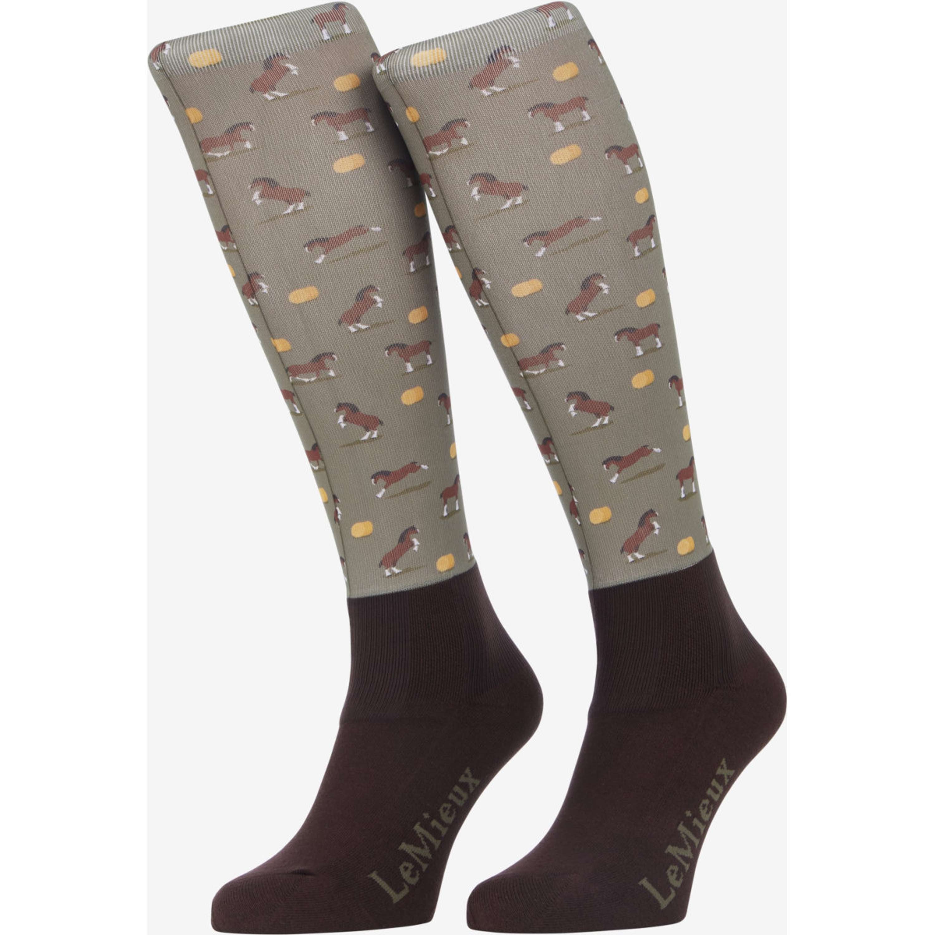 LeMieux Chaussettes d'Équitation Footsie Clydesdale/Willow