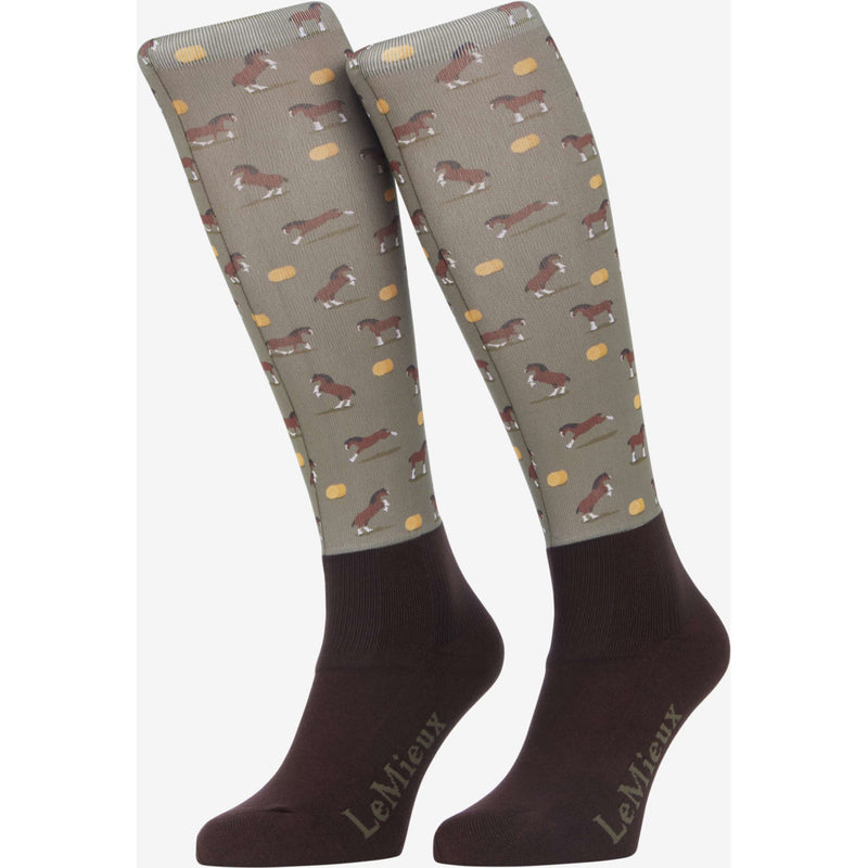 LeMieux Chaussettes d'Équitation Footsie Clydesdale/Willow