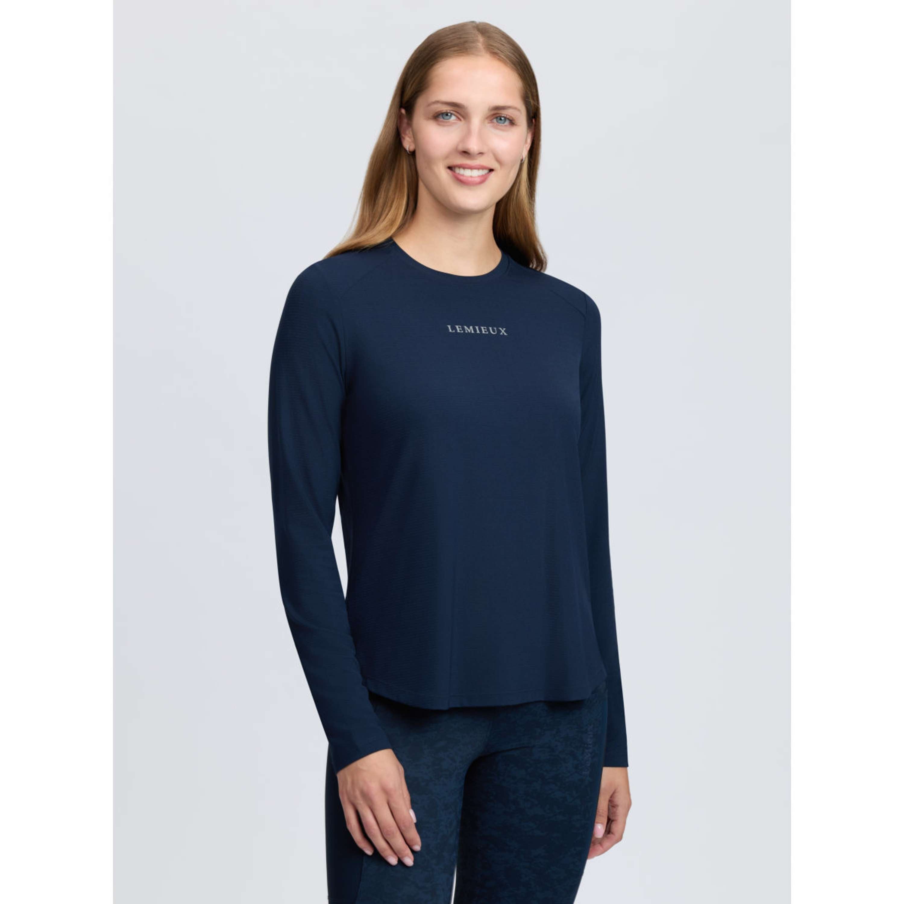 LeMieux Baselayer Sports Tee Longues Manches Marine
