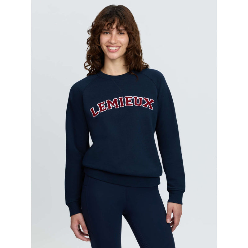 LeMieux Pull Vida Varsity Crew Neck Marine