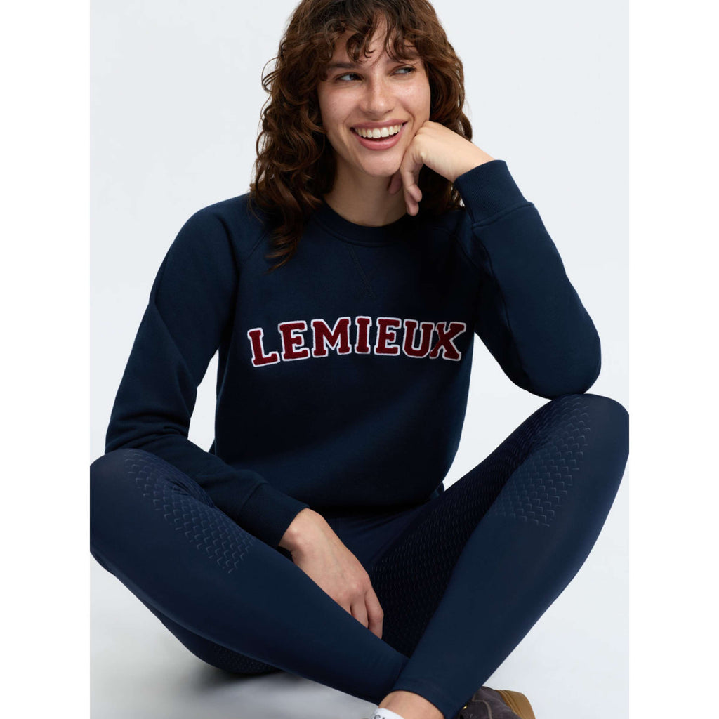 LeMieux Pull Vida Varsity Crew Neck Marine