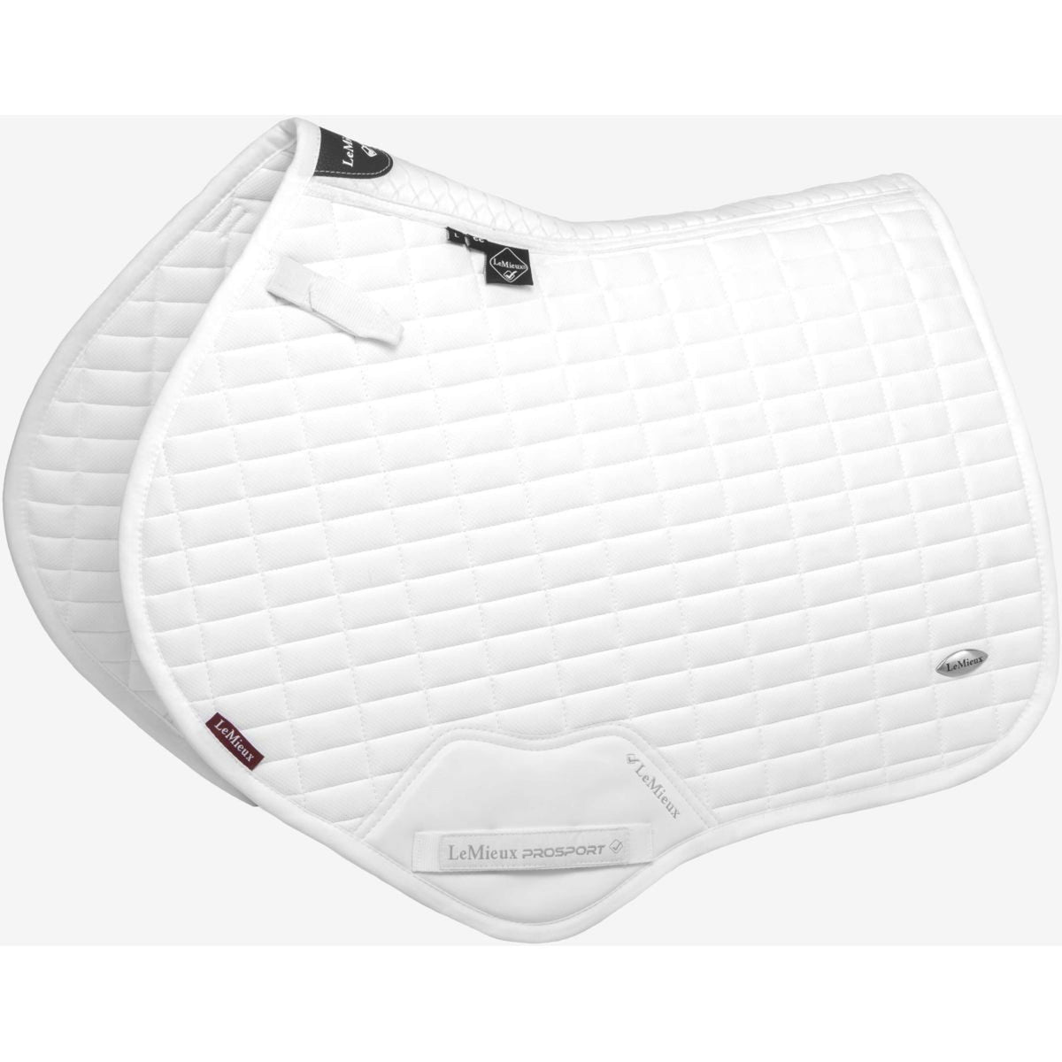 LeMieux Tapis de Selle Self-Cool Square Arctic Close Contact Blanc