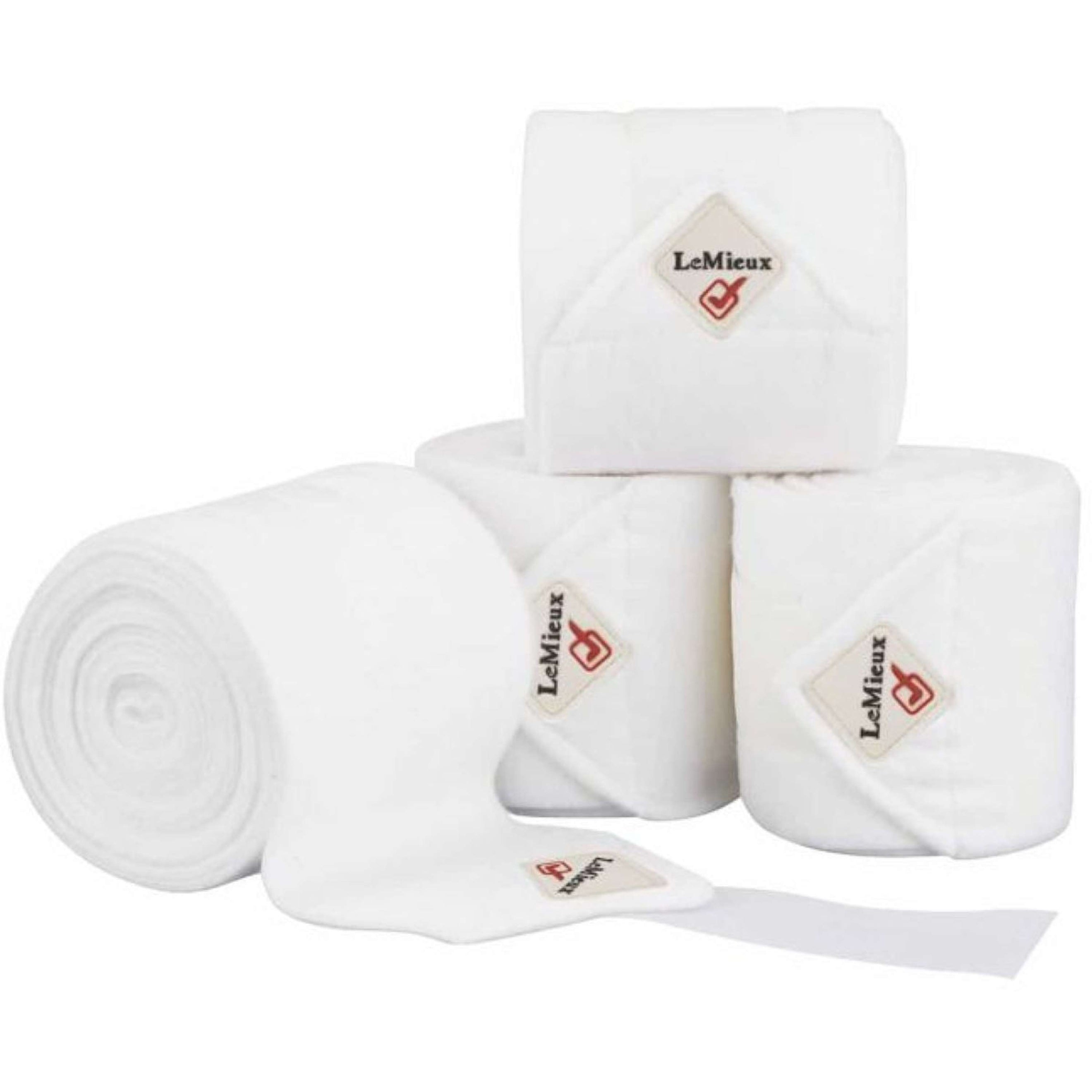 LeMieux Bandages Luxury Polo ensemble de 4 Blanc