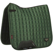 LeMieux Tapis de Selle Loire Classic Satin Square Dressage Hunter Green