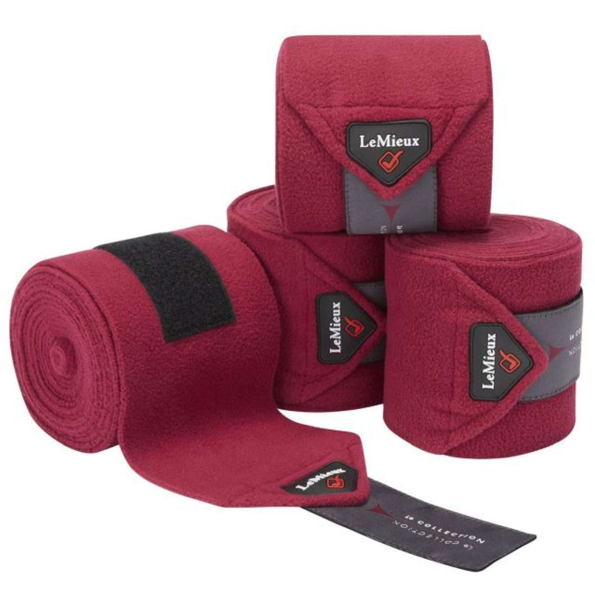 LeMieux Bandages Luxury Polo ensemble de 4 Mulberry