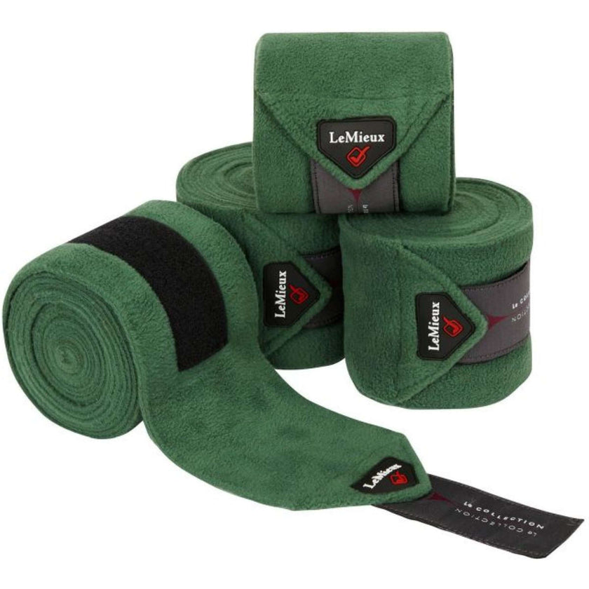 LeMieux Bandages Luxury Polo ensemble de 4 Hunter Green