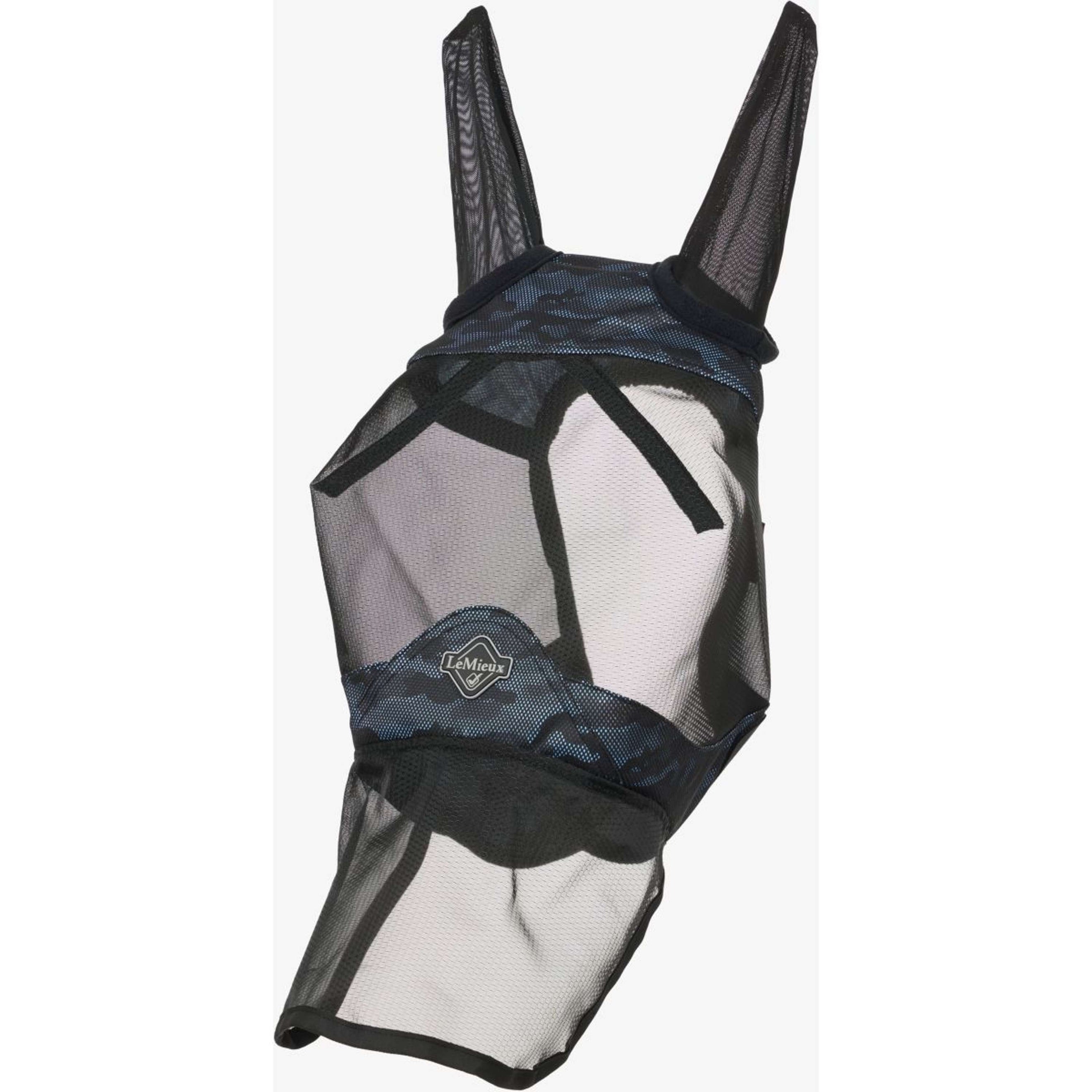 LeMieux Masque Anti-Mouches Visor-Tek Camo Bleu