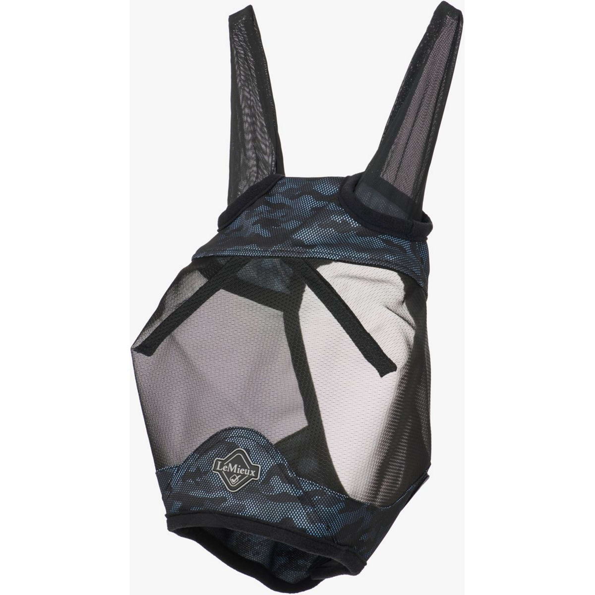 LeMieux Masque Anti-Mouches Half Visor-Tek Camo Bleu