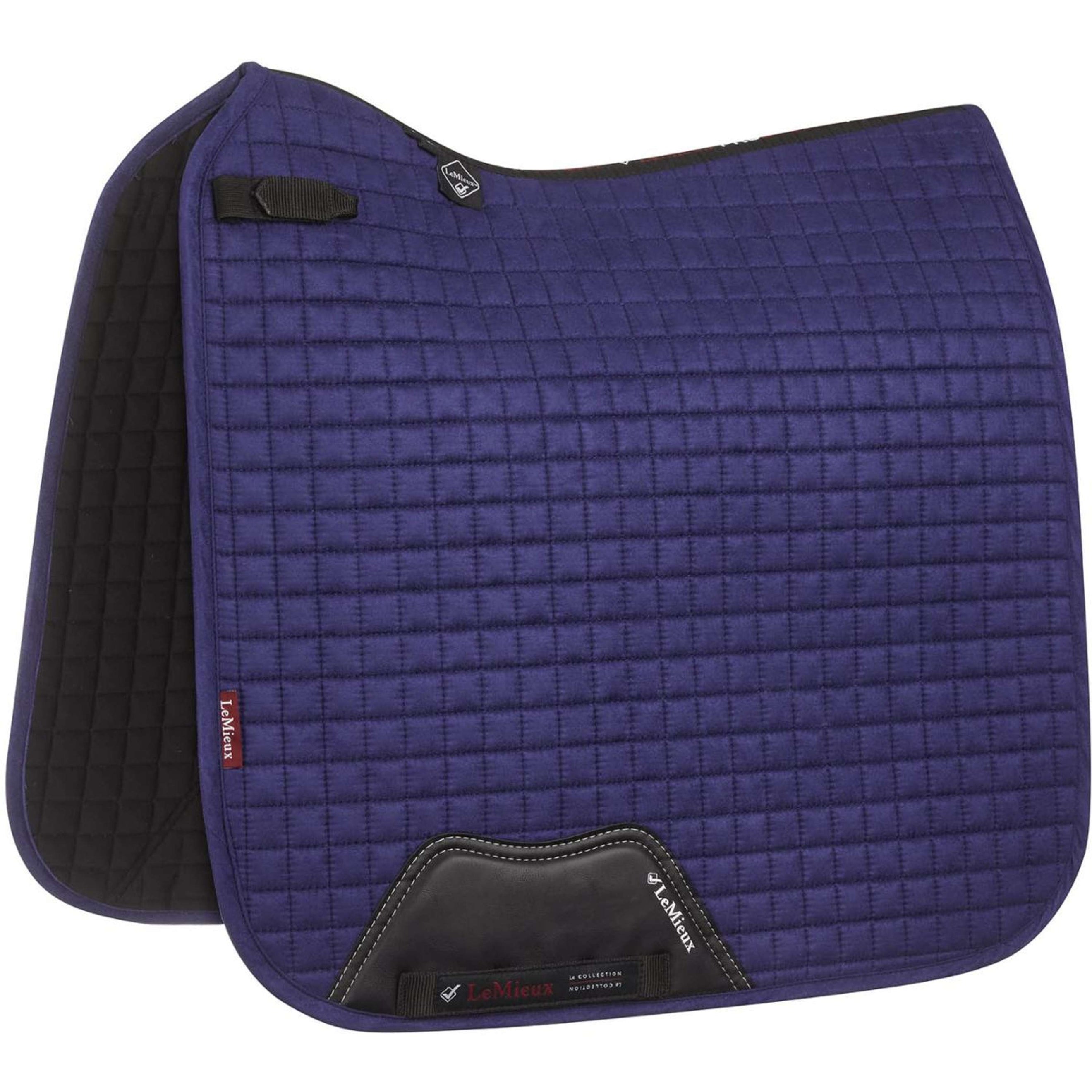 LeMieux Tapis de Selle Luxury Square Dressage Ink Blue LeMieux Tapis de Selle Luxury Square Dressage Ink Blue