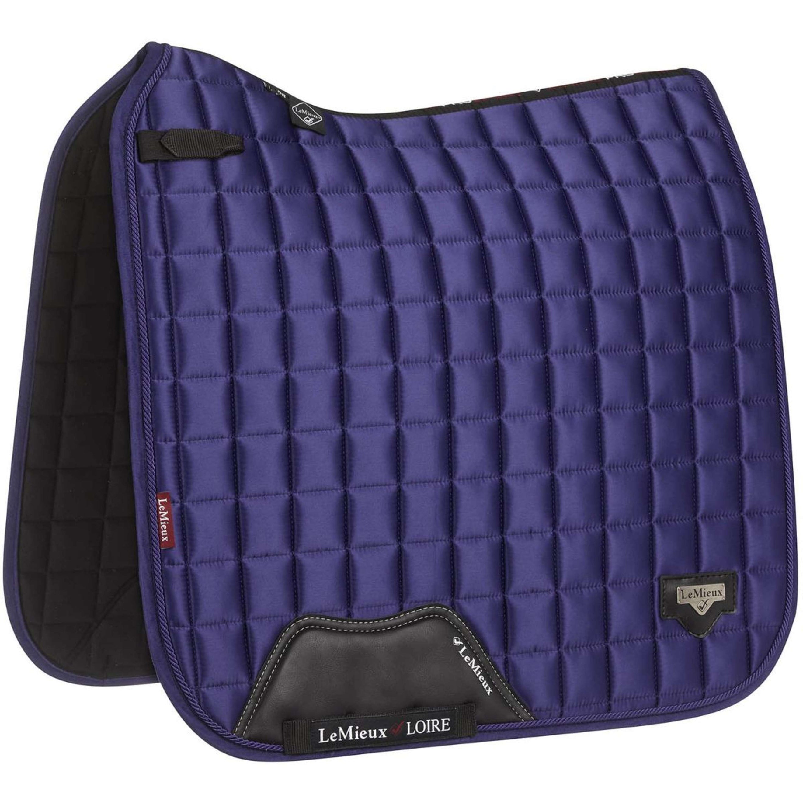 LeMieux Tapis de Selle Loire Classic Satin Square Dressage Ink Blue