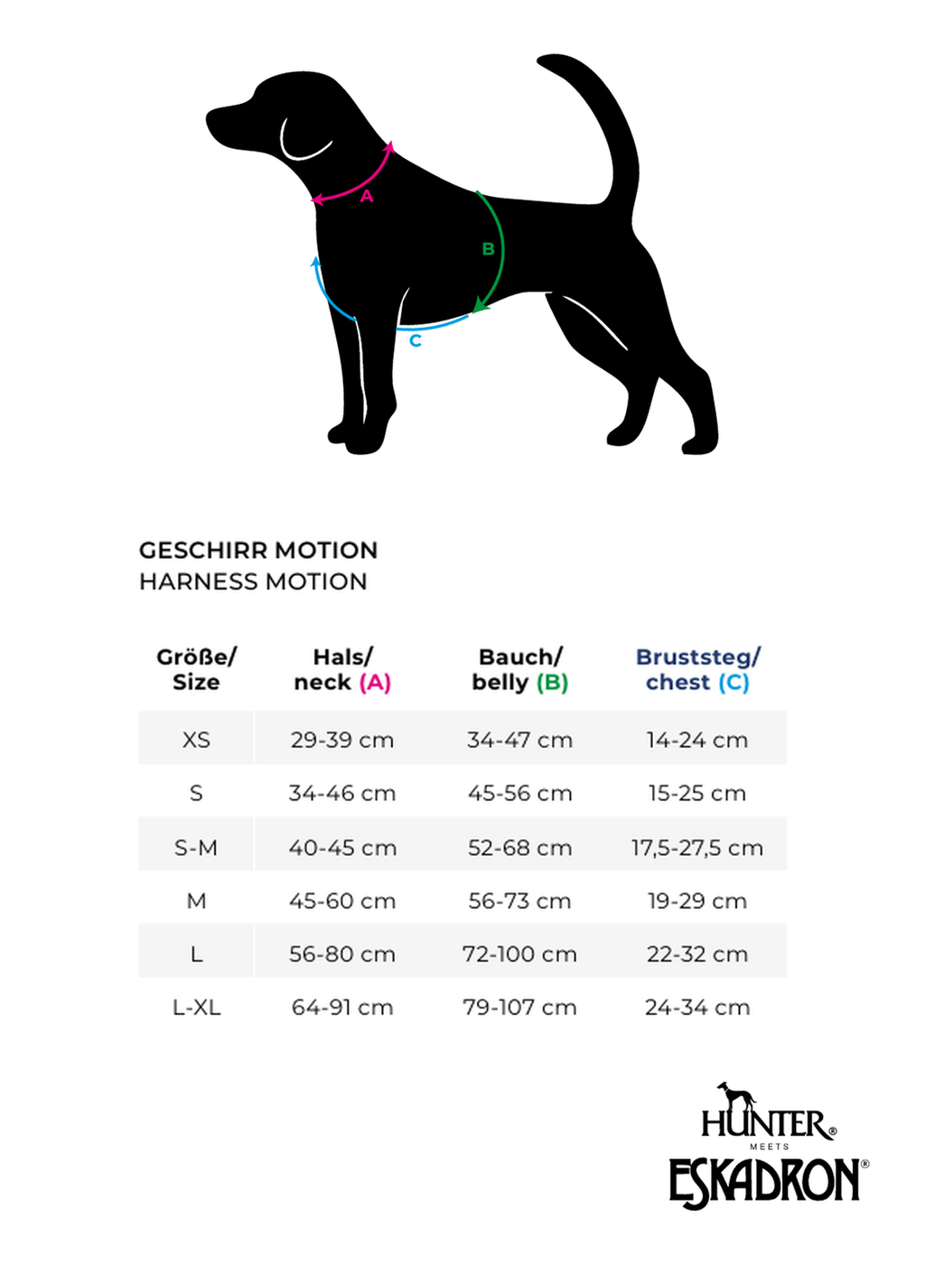 Hunter x Eskadron Harnais pour Chien Motion Reflect Anthracite