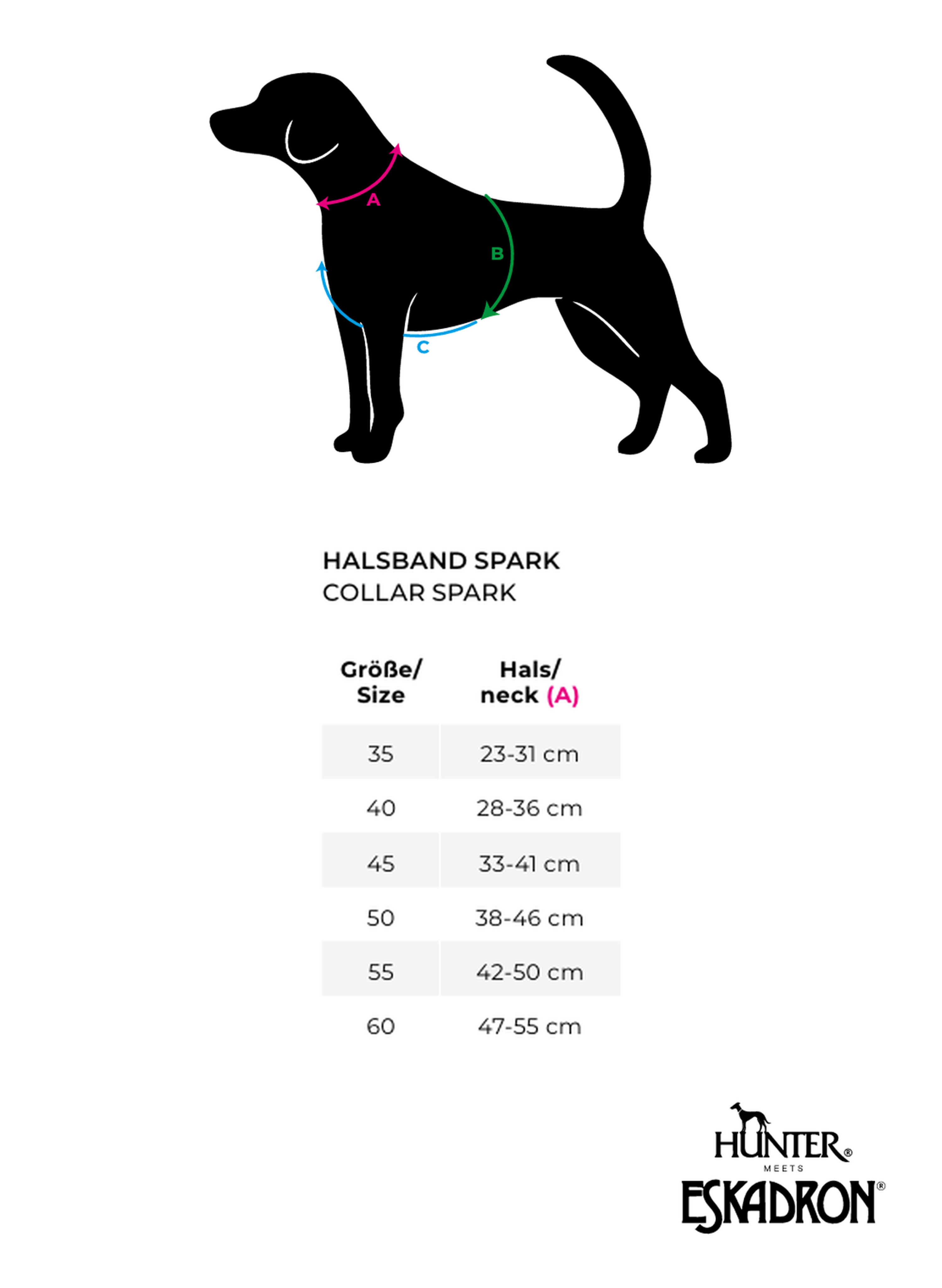 Hunter x Eskadron Collier pour Chien Spark Neon Orange