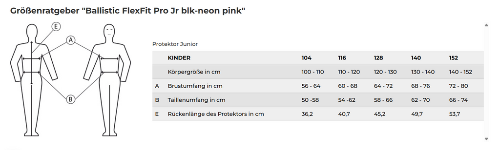 Komperdell Gilet de Protection FlexFit Pro Junior Noir/Rose