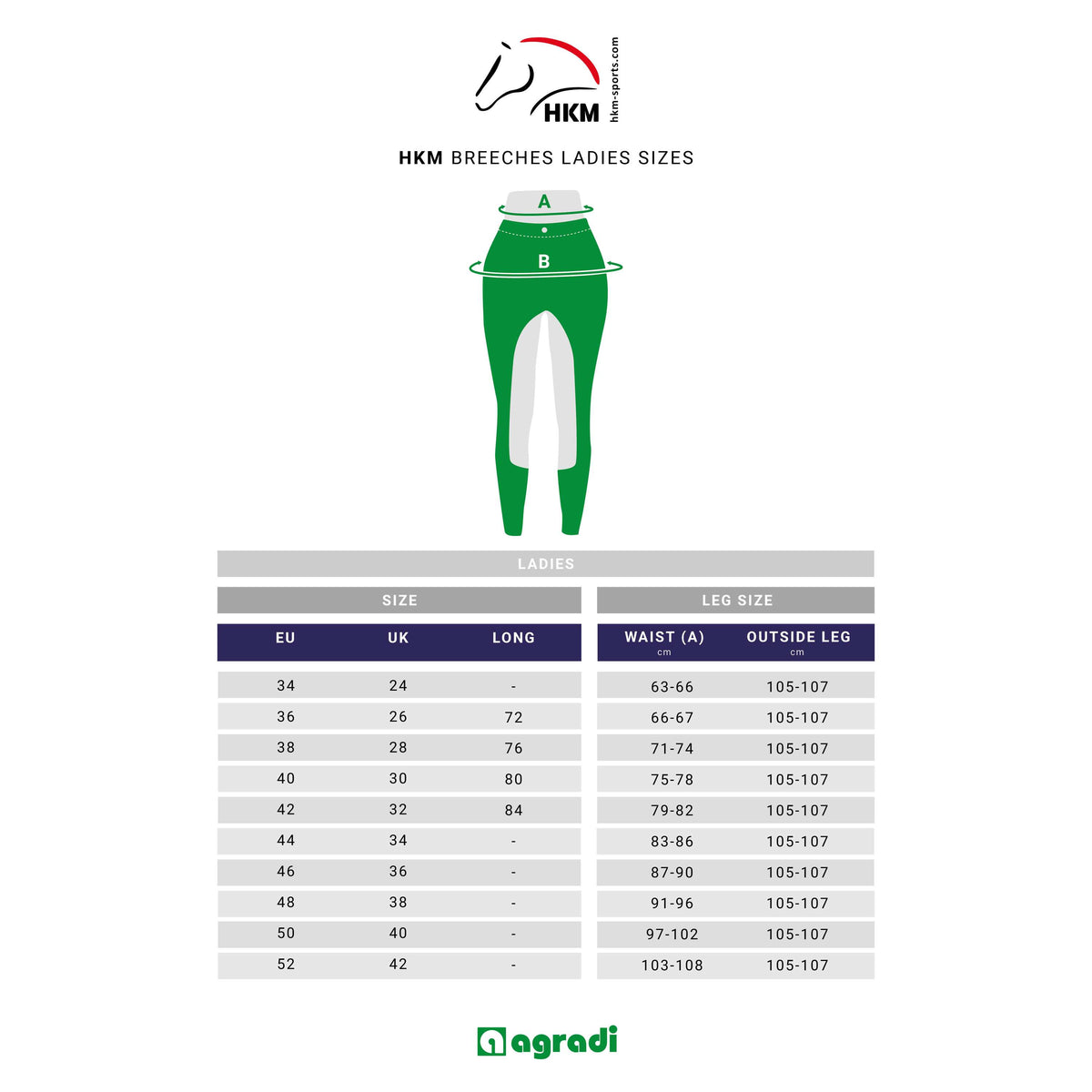 HKM Pantalon d'Équitation Lea Silicon Full Grip Vert Foncé